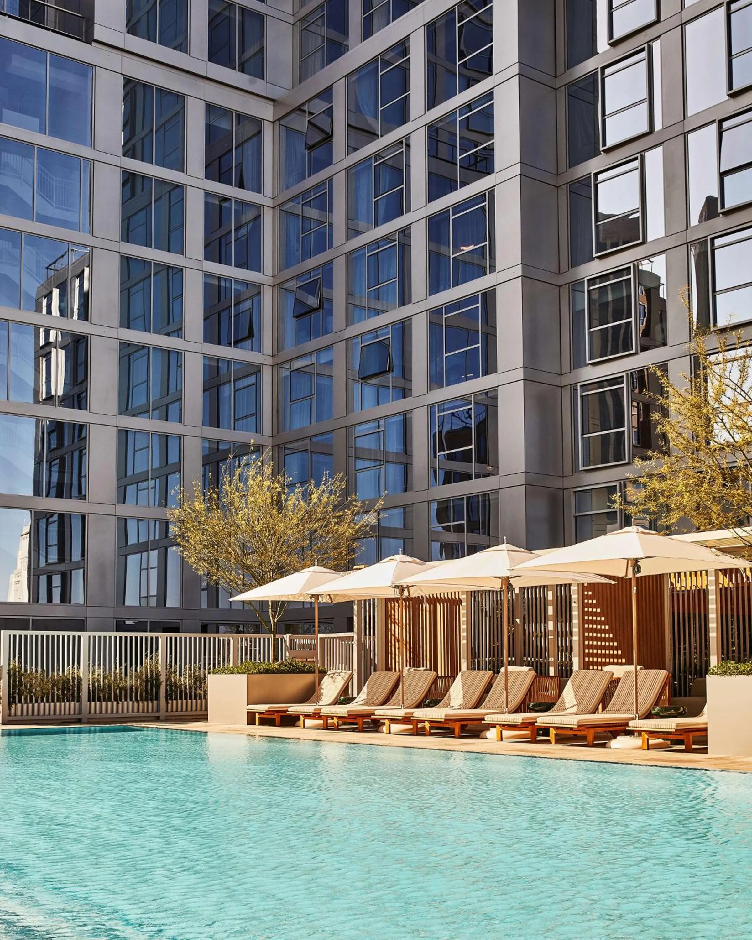 Pool view in Conrad Los Angeles