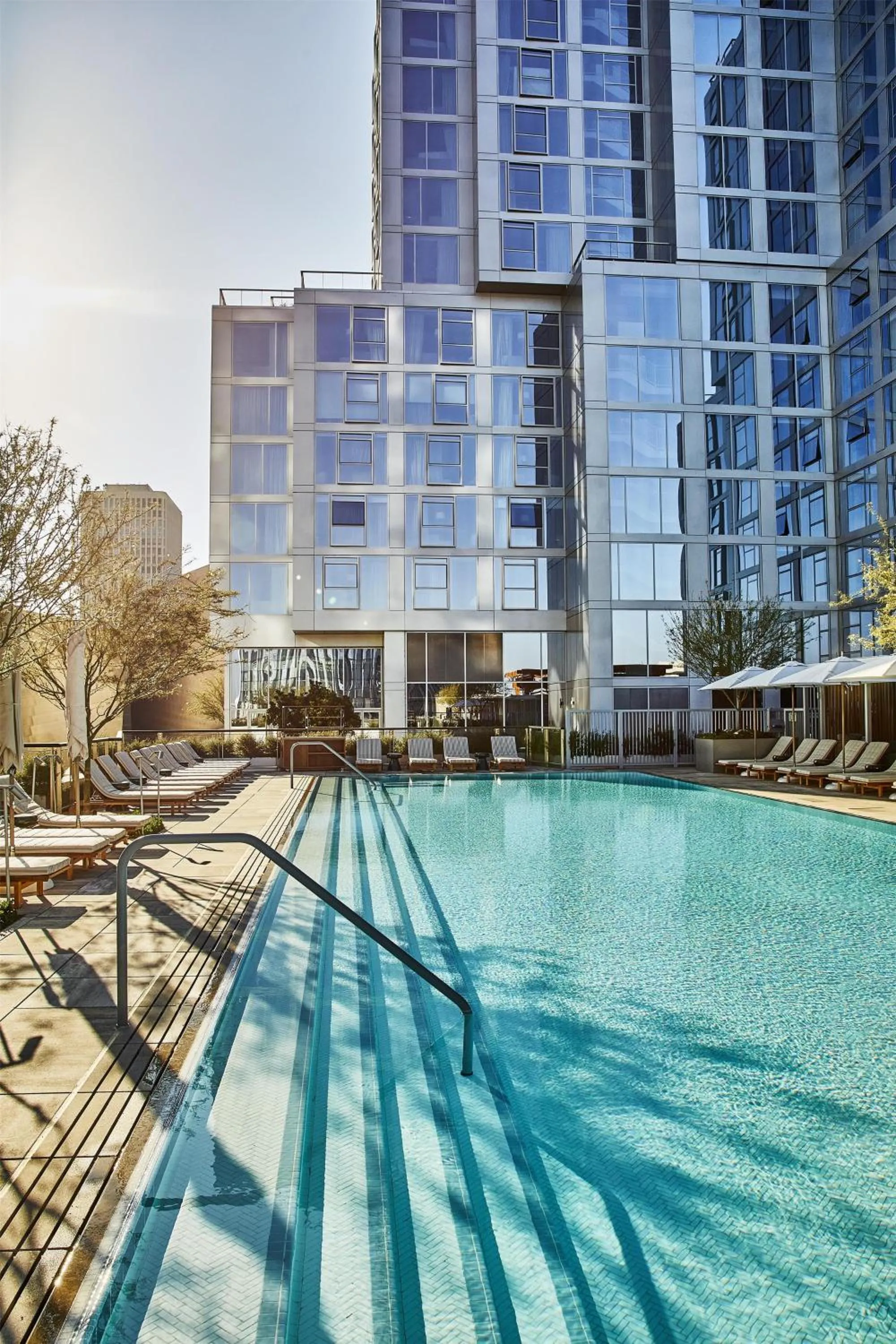 Pool view in Conrad Los Angeles