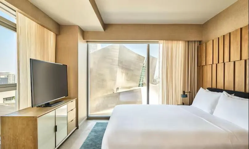 Bed in Conrad Los Angeles