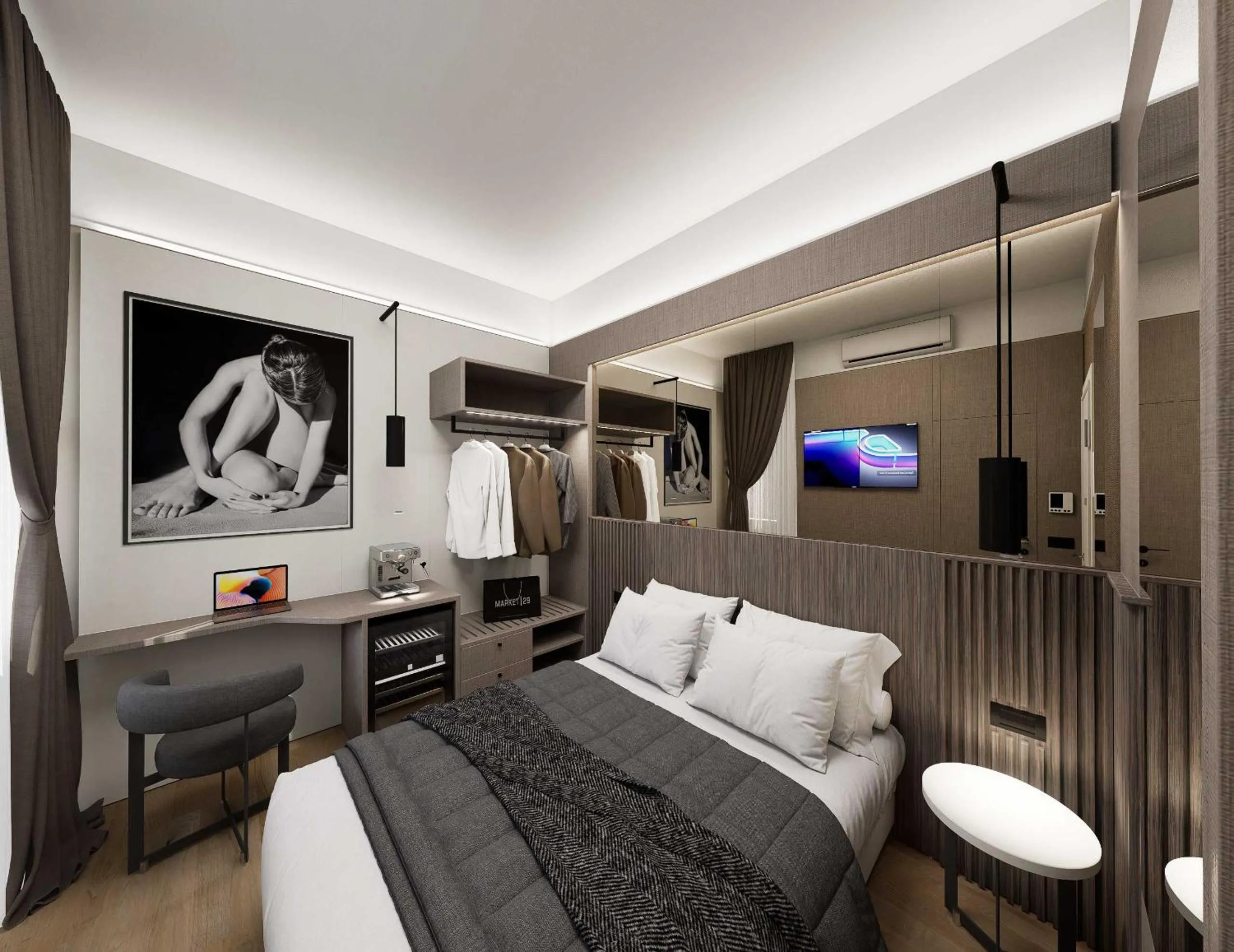 Bedroom, Bed in Hotel Metropolitan