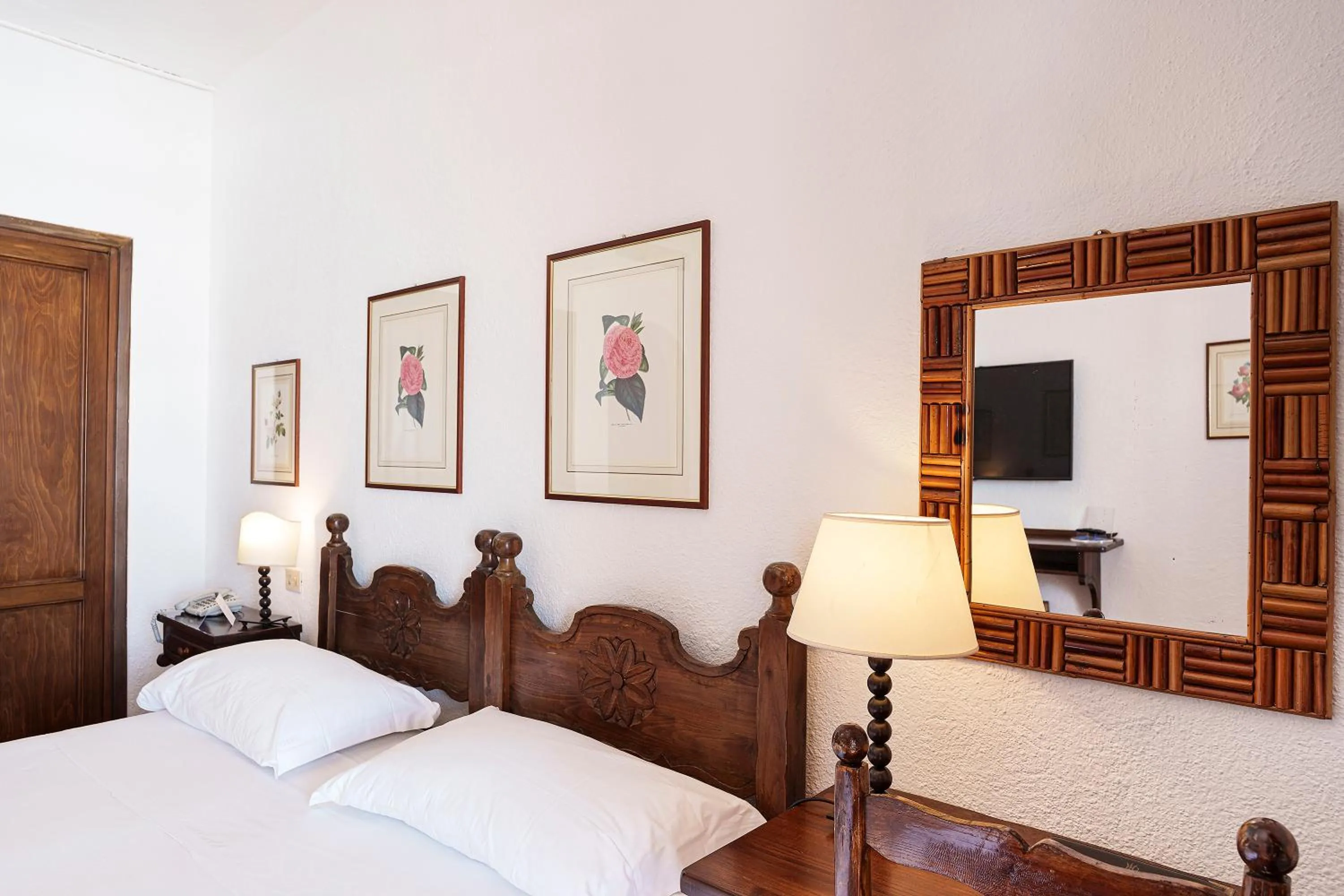 Bed in Hotel Le Dune