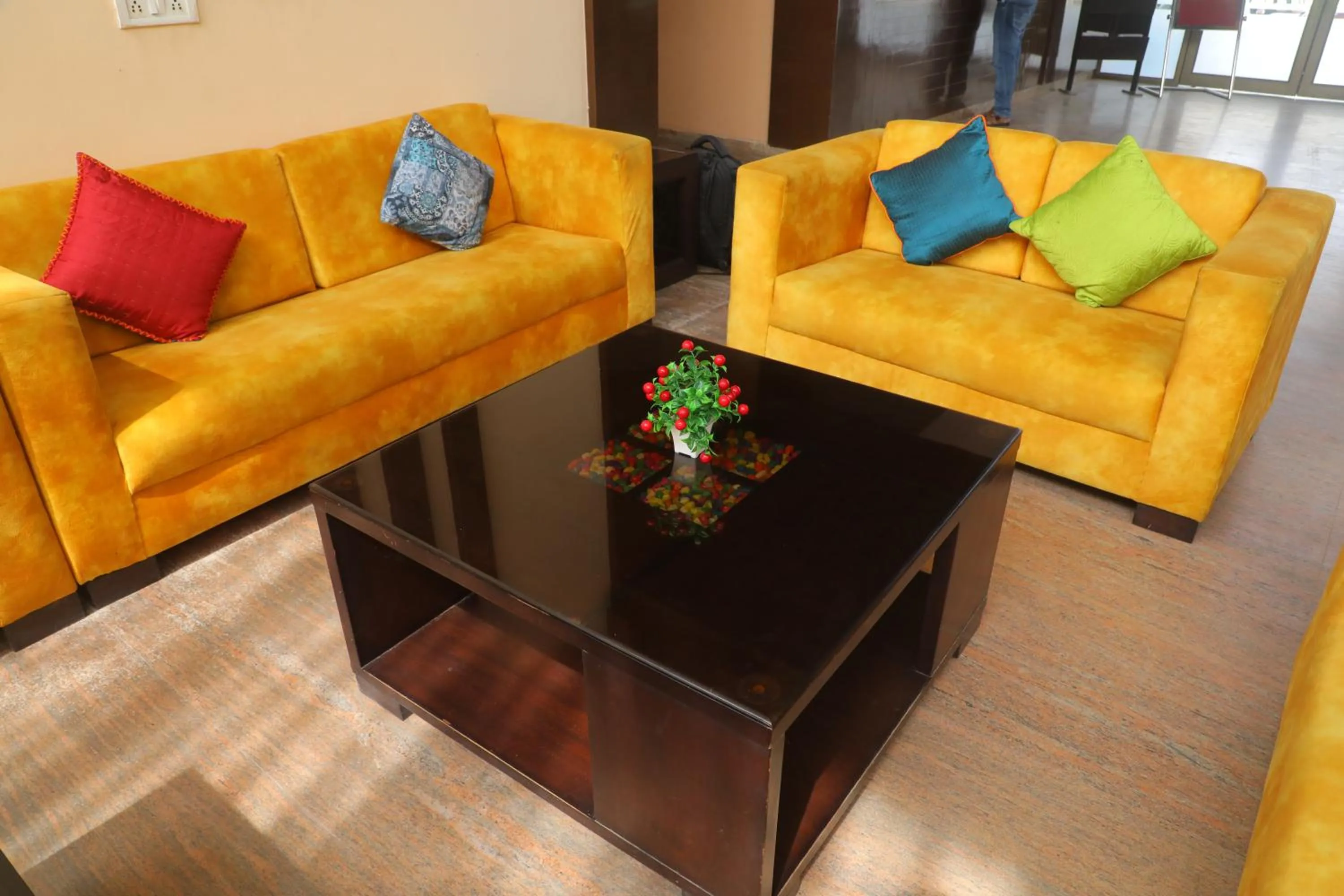 Seating area in Meera Madhav Resort