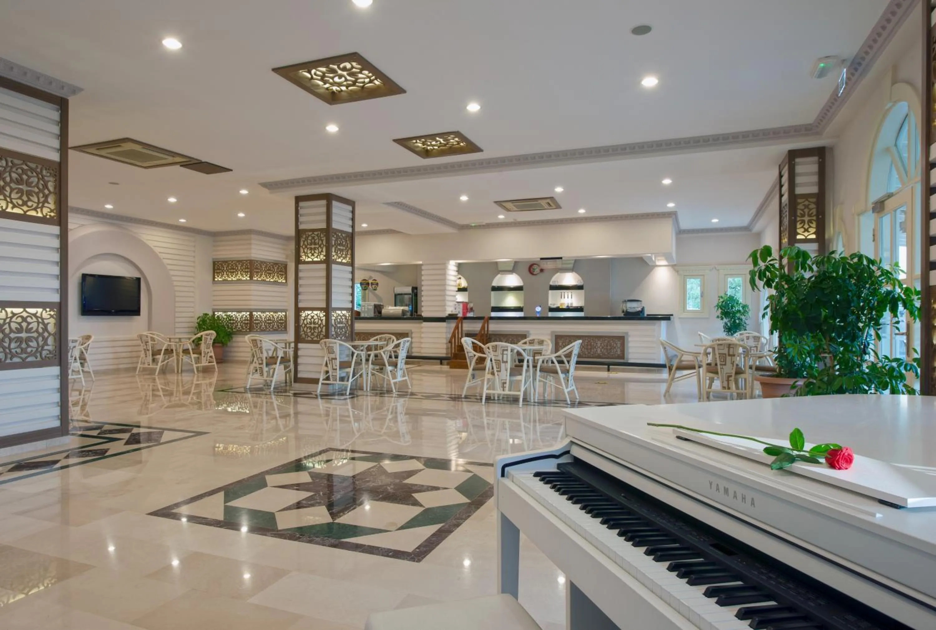 Seating area in Club Paradiso Hotel