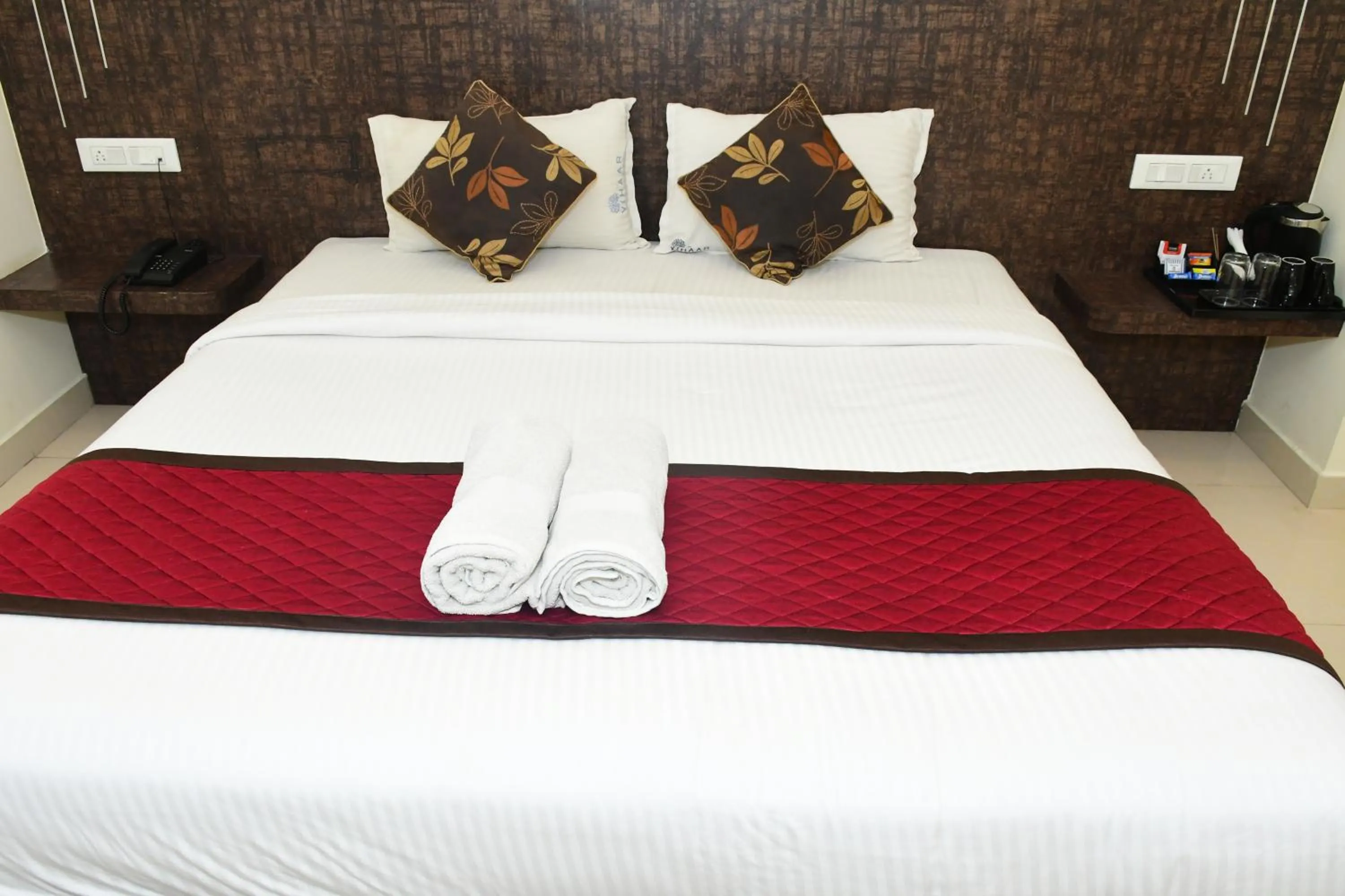 Photo of the whole room, Bed in Sai Vihaar Inn & Suites