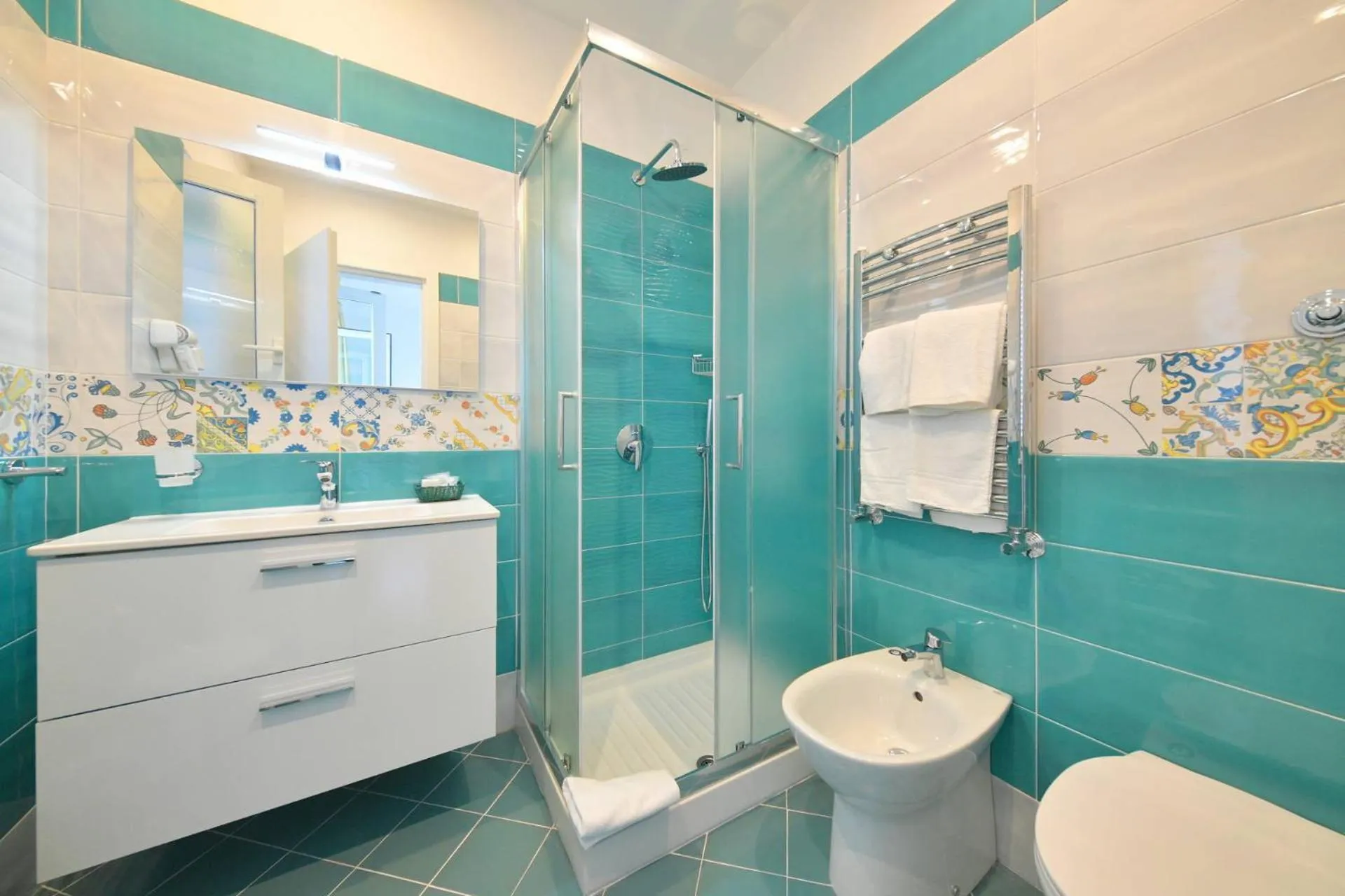 Shower in Hotel Parco Cartaromana