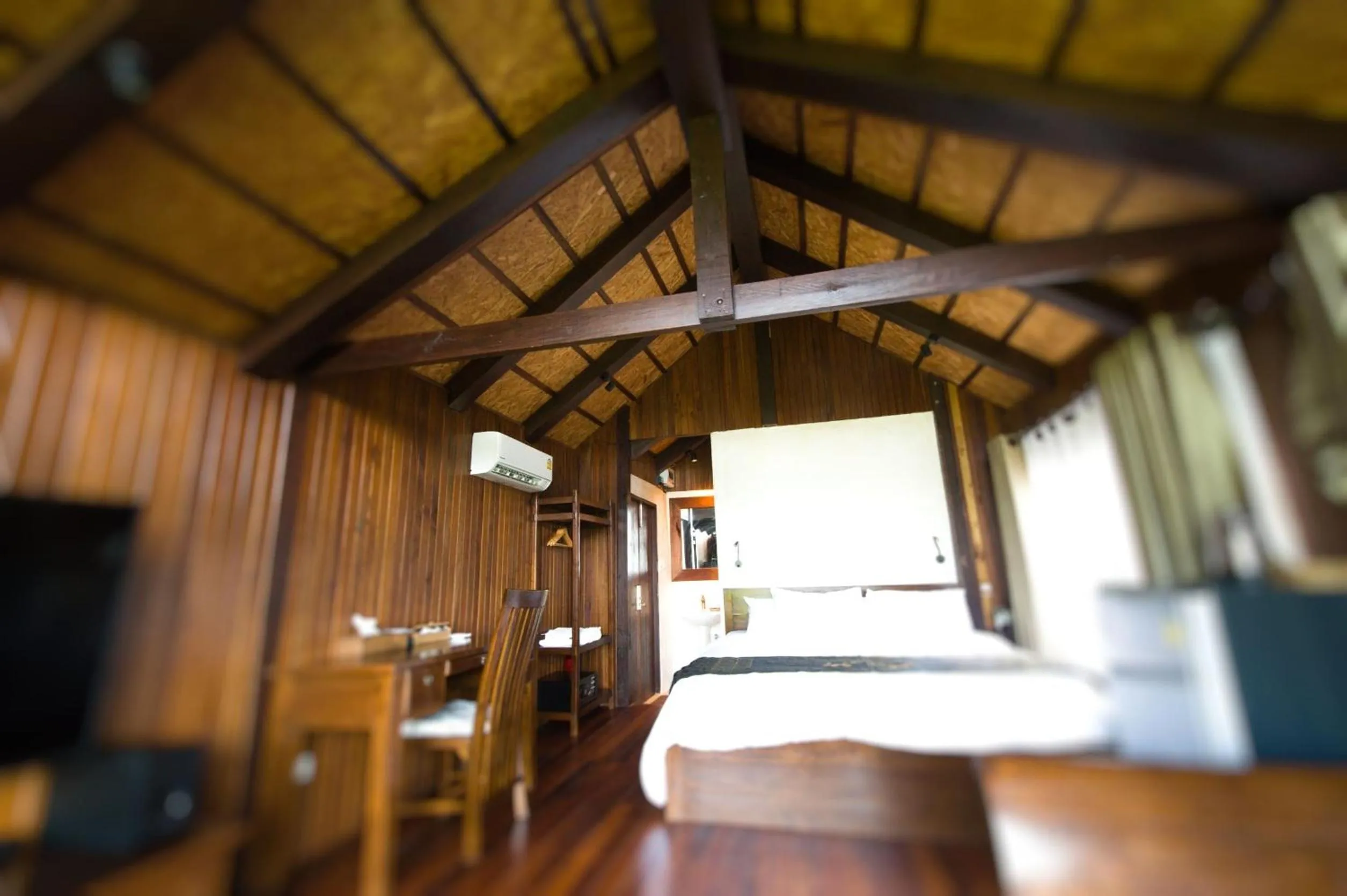 Bed in Kawarin Secret Hut Hotel and Resort