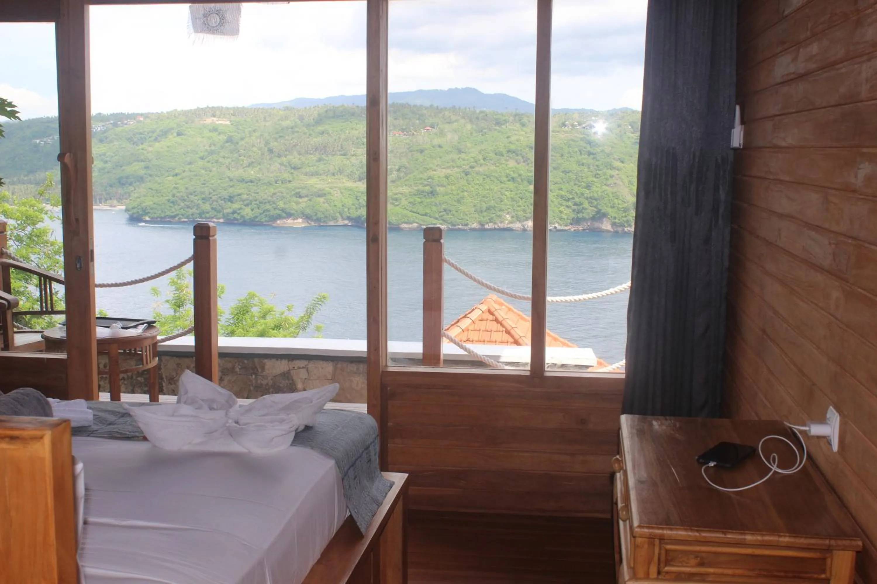 Natural landscape, Bed in Butterfly Villas Nusa Ceningan