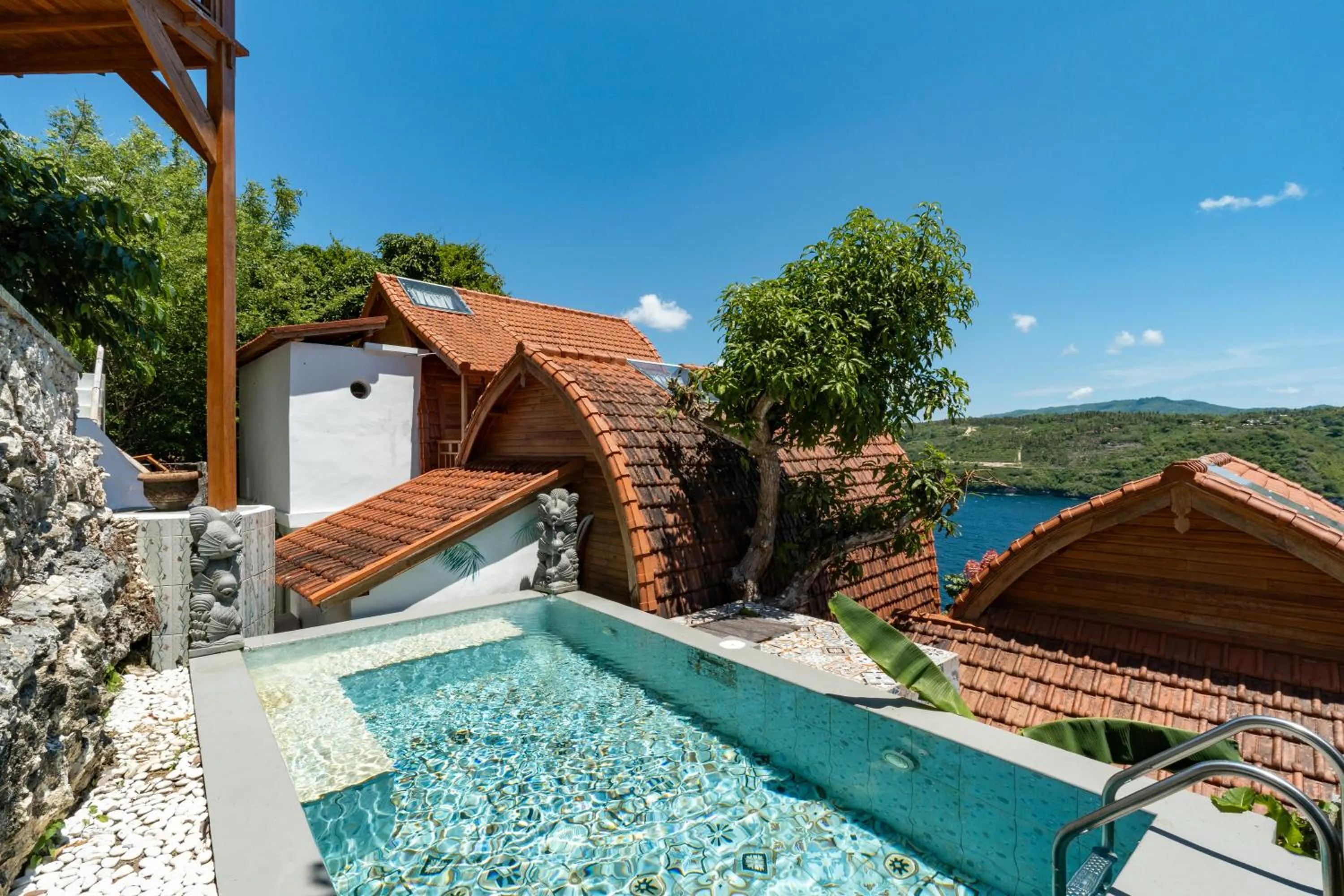 Pool view in Butterfly Villas Nusa Ceningan
