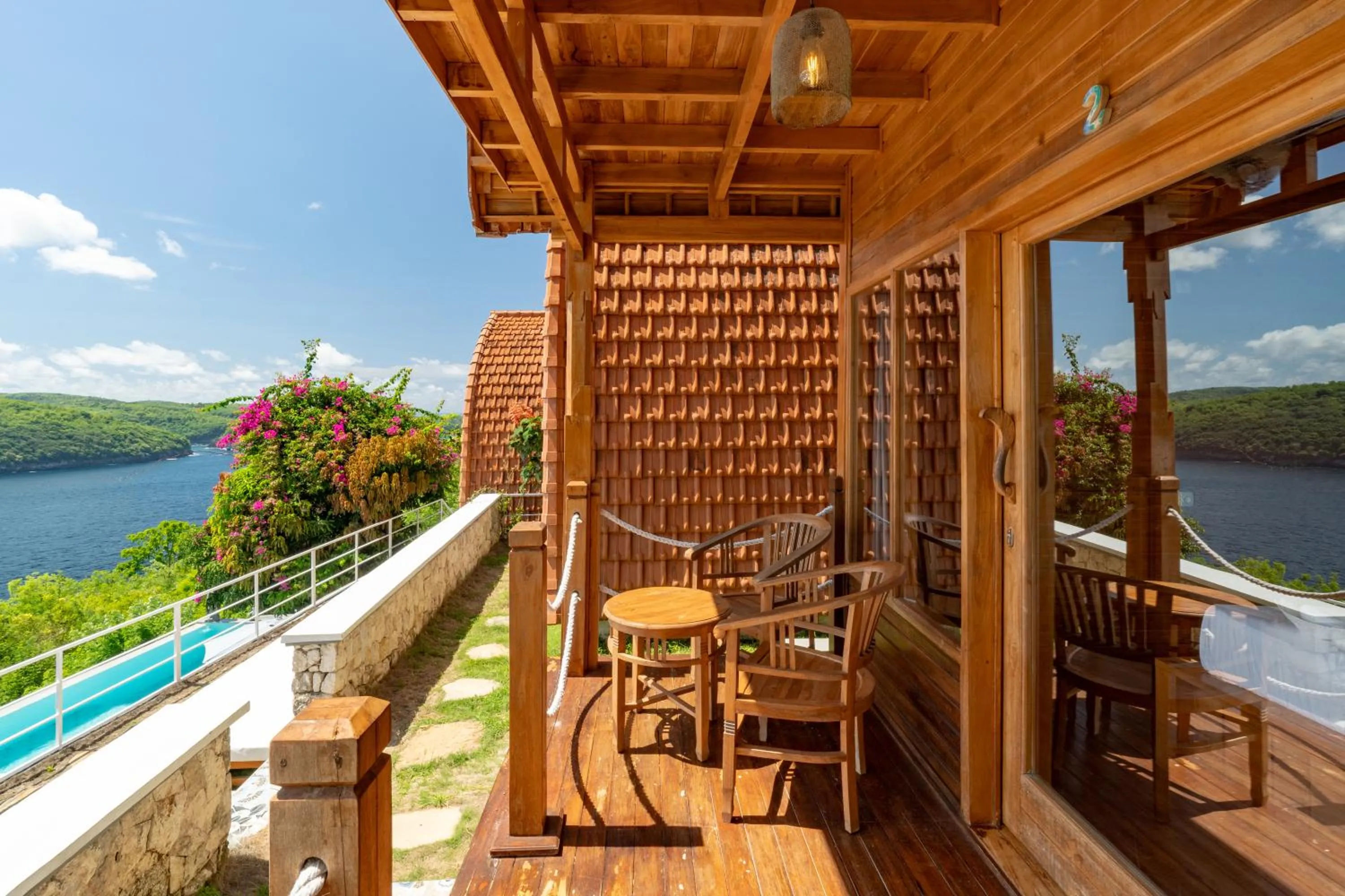 Patio in Butterfly Villas Nusa Ceningan