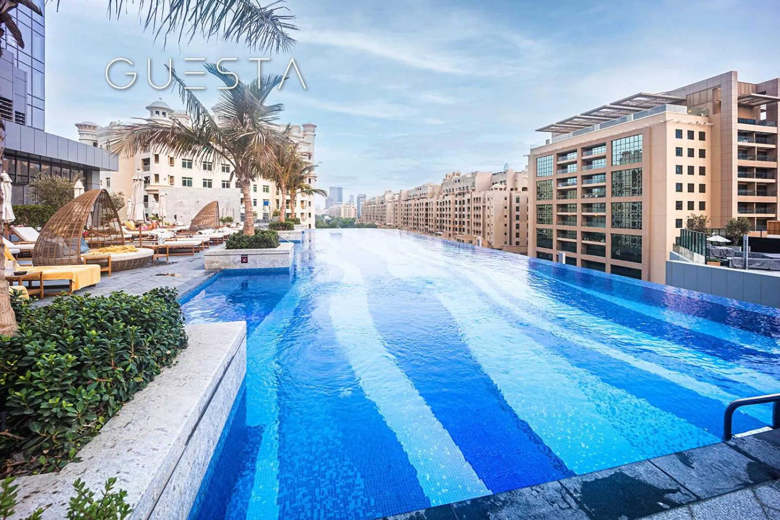 Swimming pool in The Palm Tower, Nakheel Mall, Palm Jumeirah