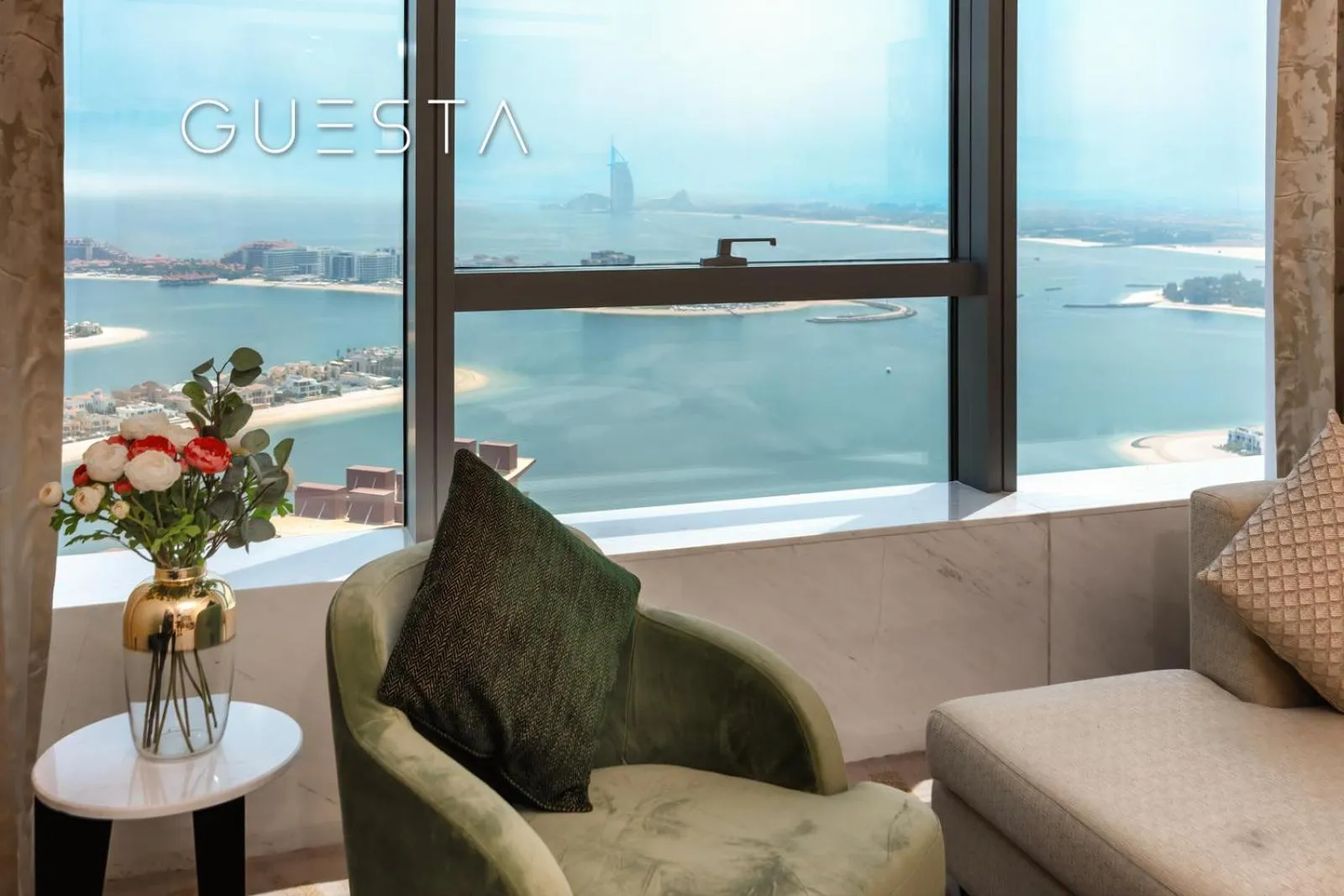 Living room in The Palm Tower, Nakheel Mall, Palm Jumeirah