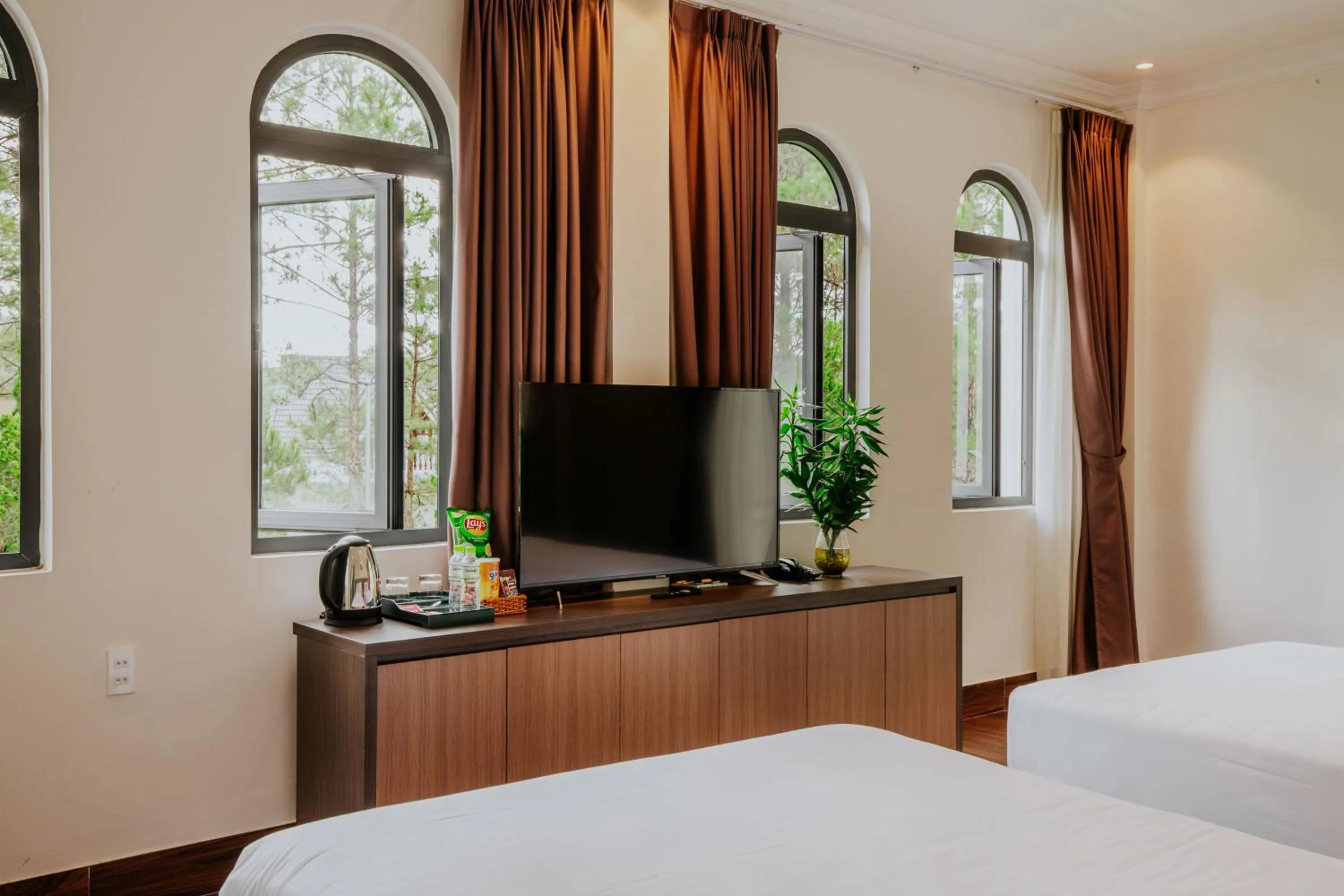 Bed in Rừng Lá Kim Resort