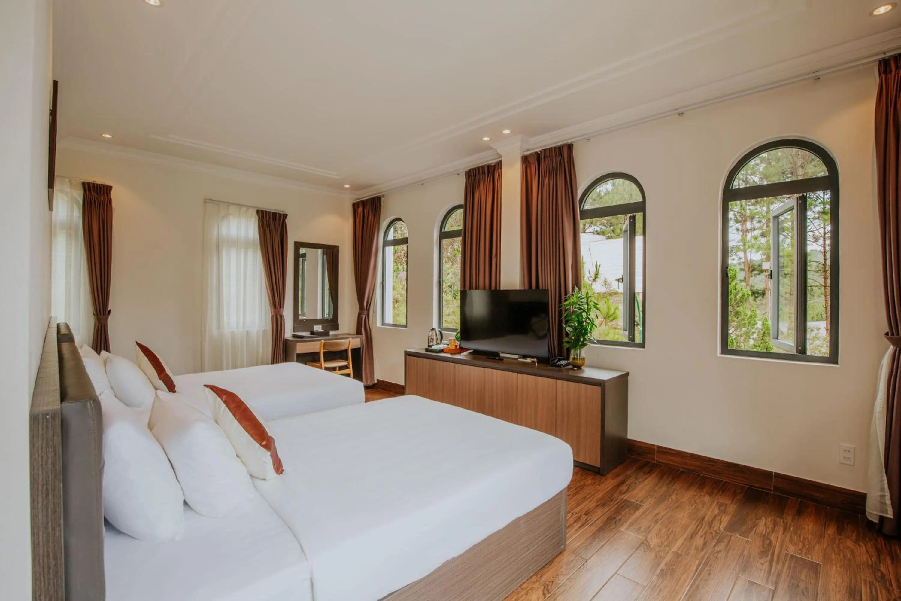 Bed in Rừng Lá Kim Resort