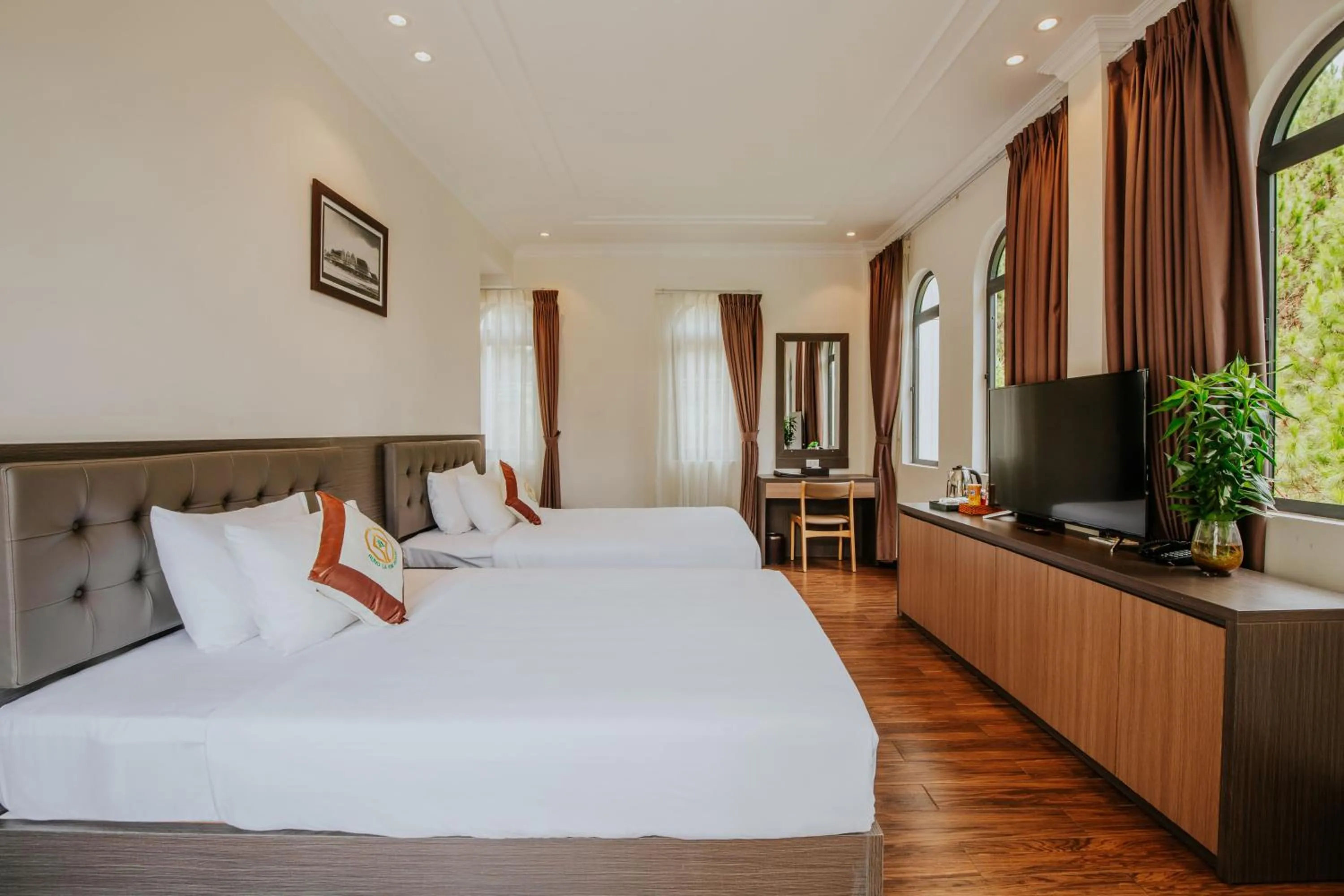 Bed in Rừng Lá Kim Resort