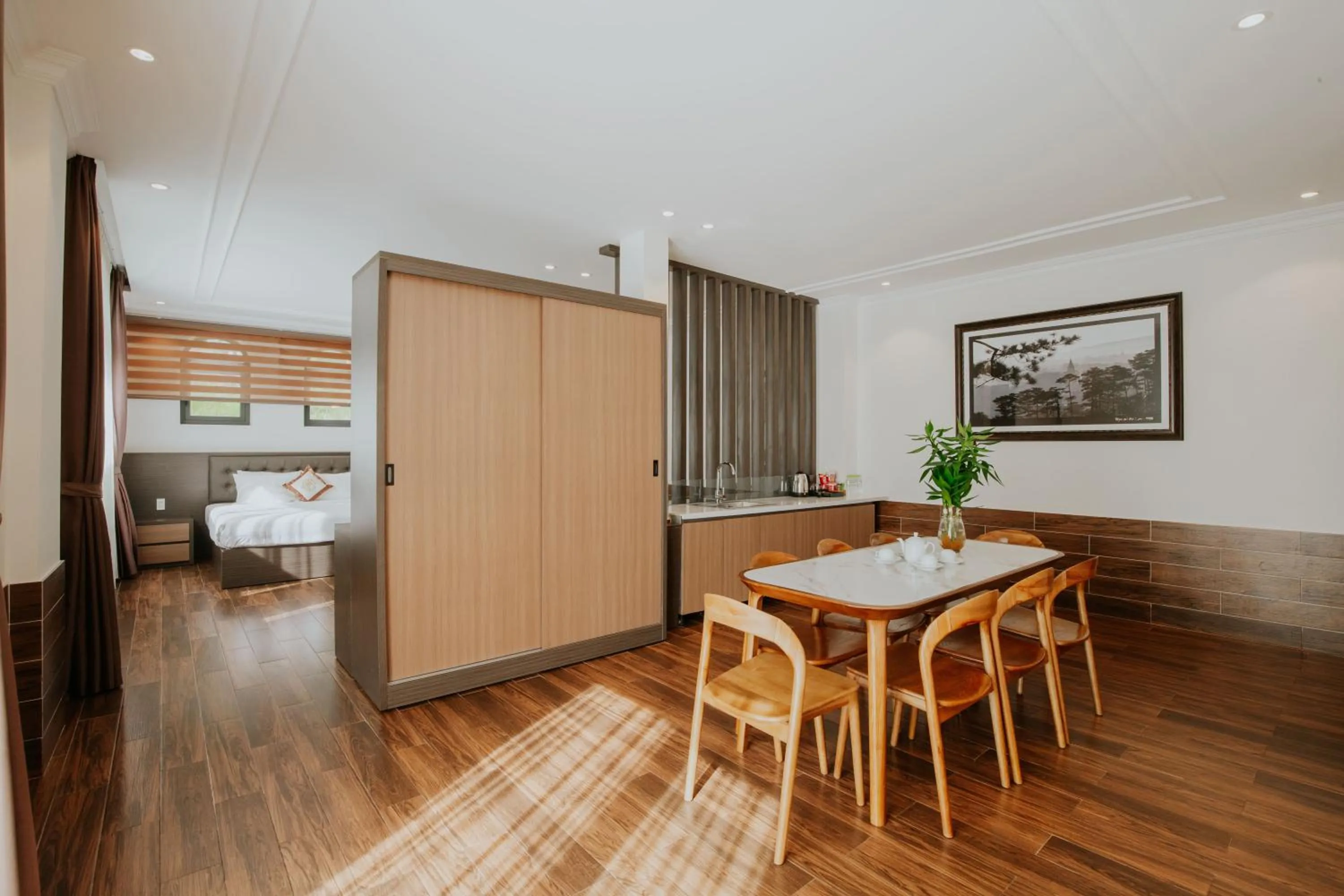 Living room in Rừng Lá Kim Resort