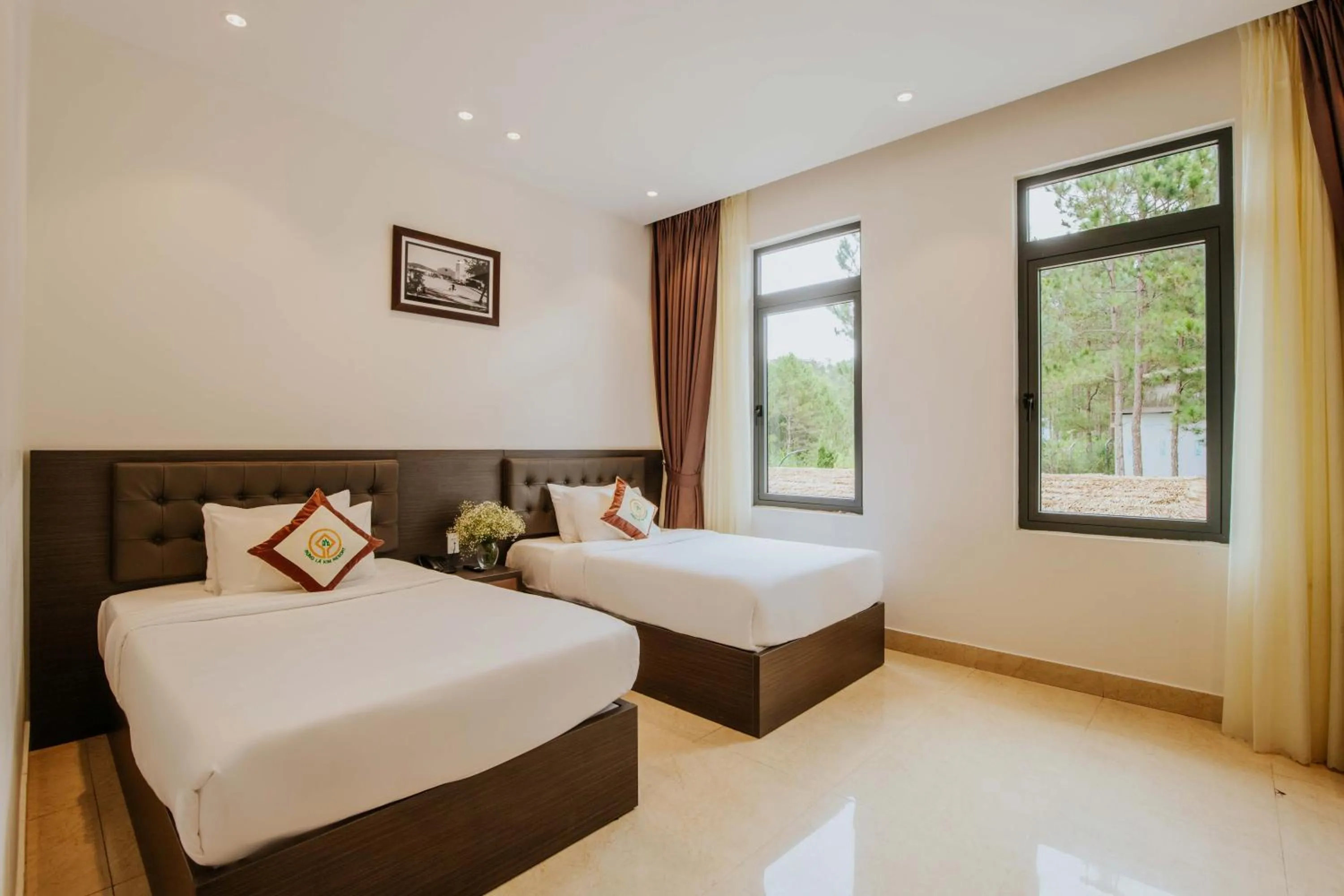 Bed in Rừng Lá Kim Resort