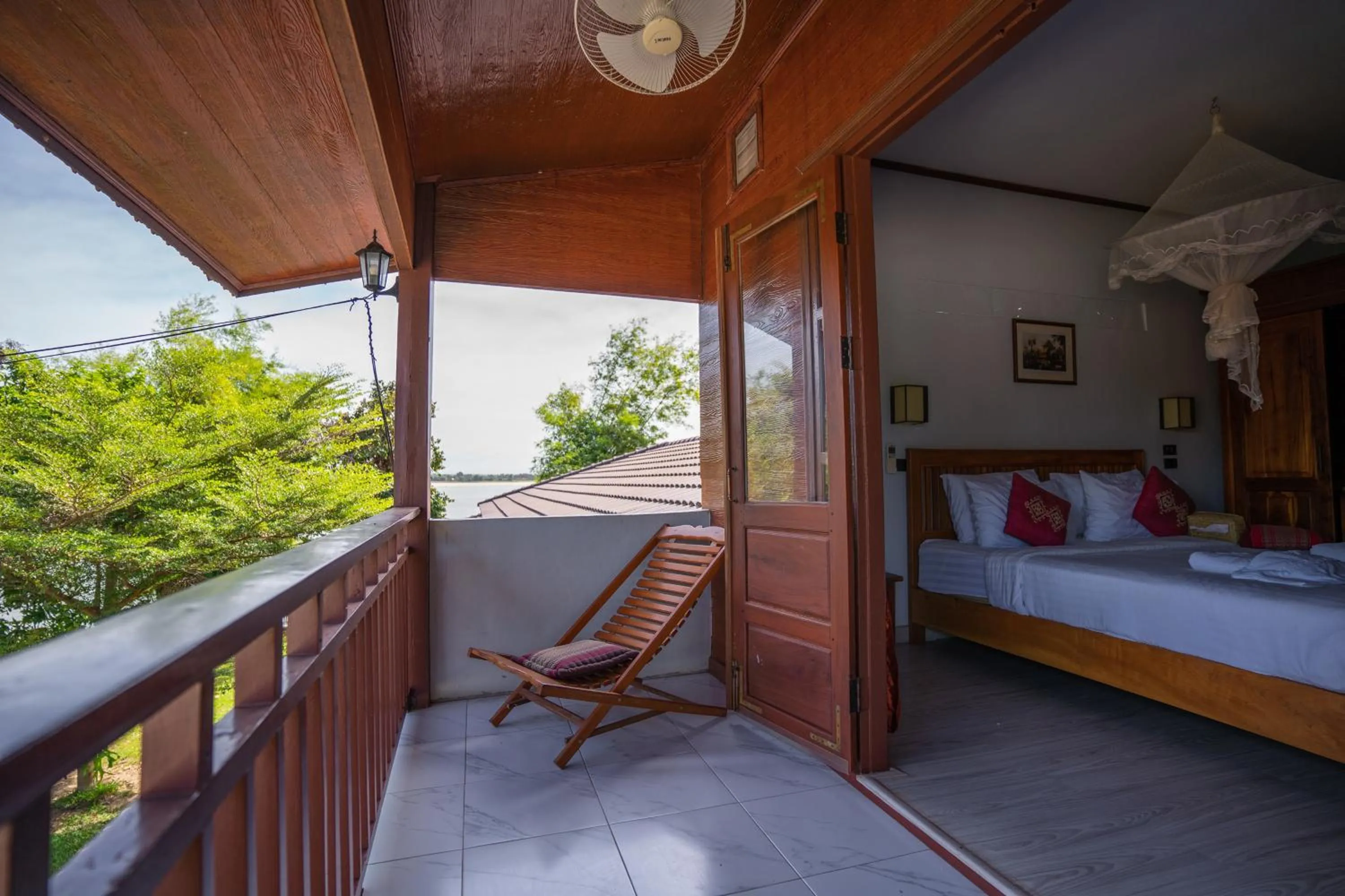 Balcony/Terrace, Bed in Nakorn River View