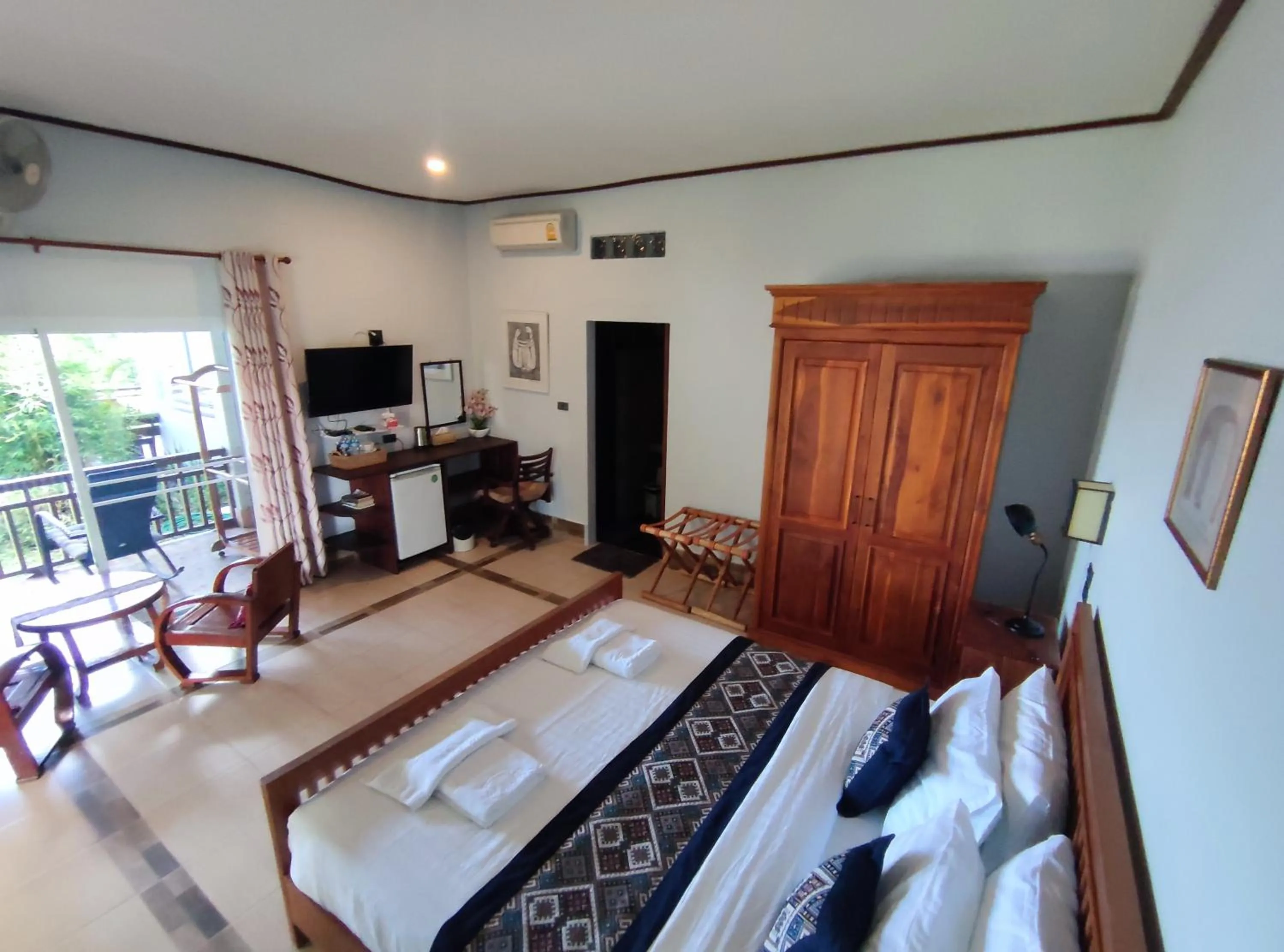 Seating area, Bed in Nakorn River View