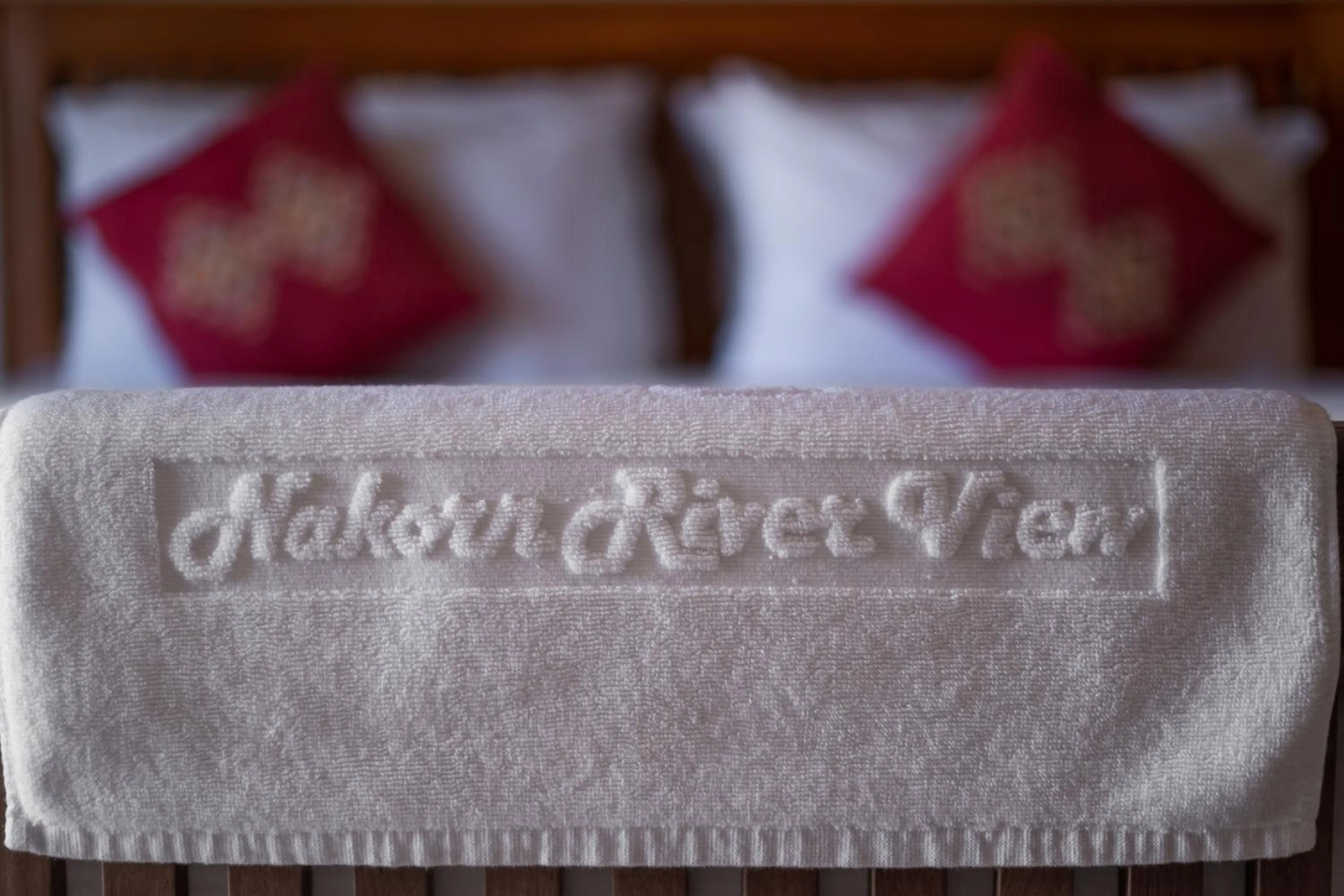towels, Bed in Nakorn River View