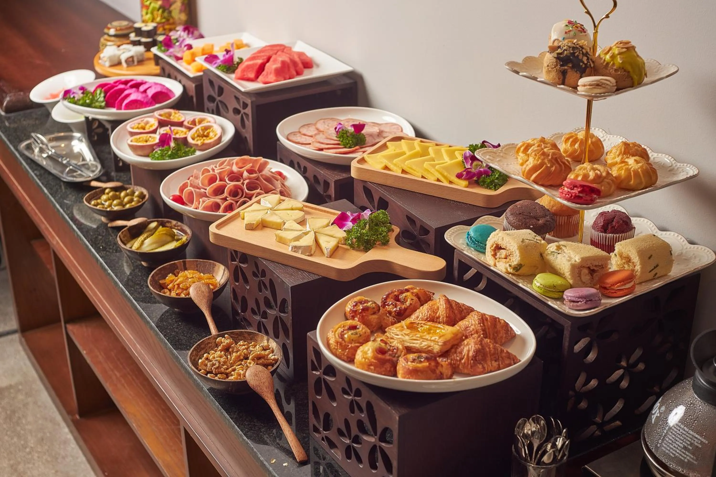 Buffet breakfast in CHERRY BOUTIQUE HOTEL