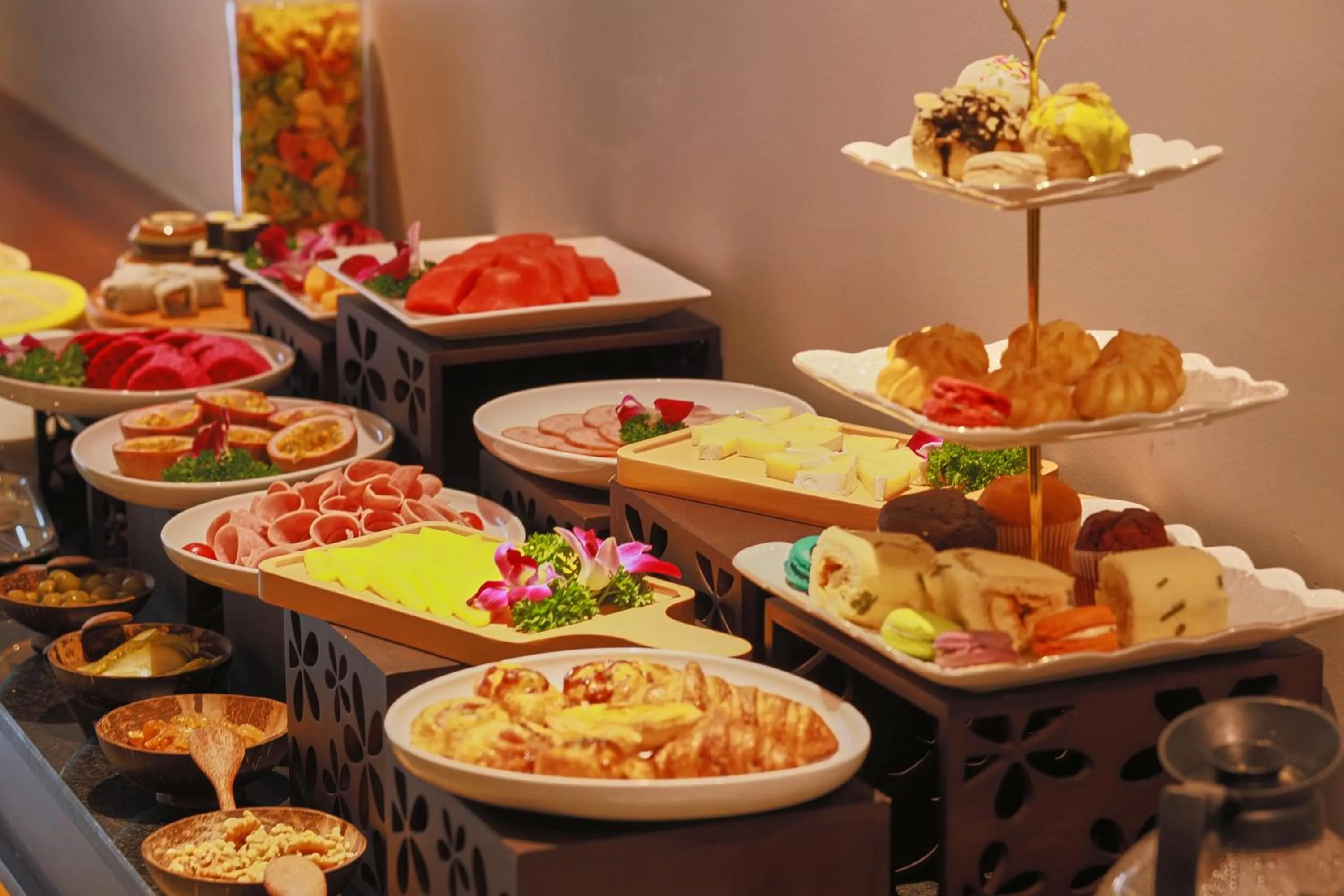 Buffet breakfast in CHERRY BOUTIQUE HOTEL