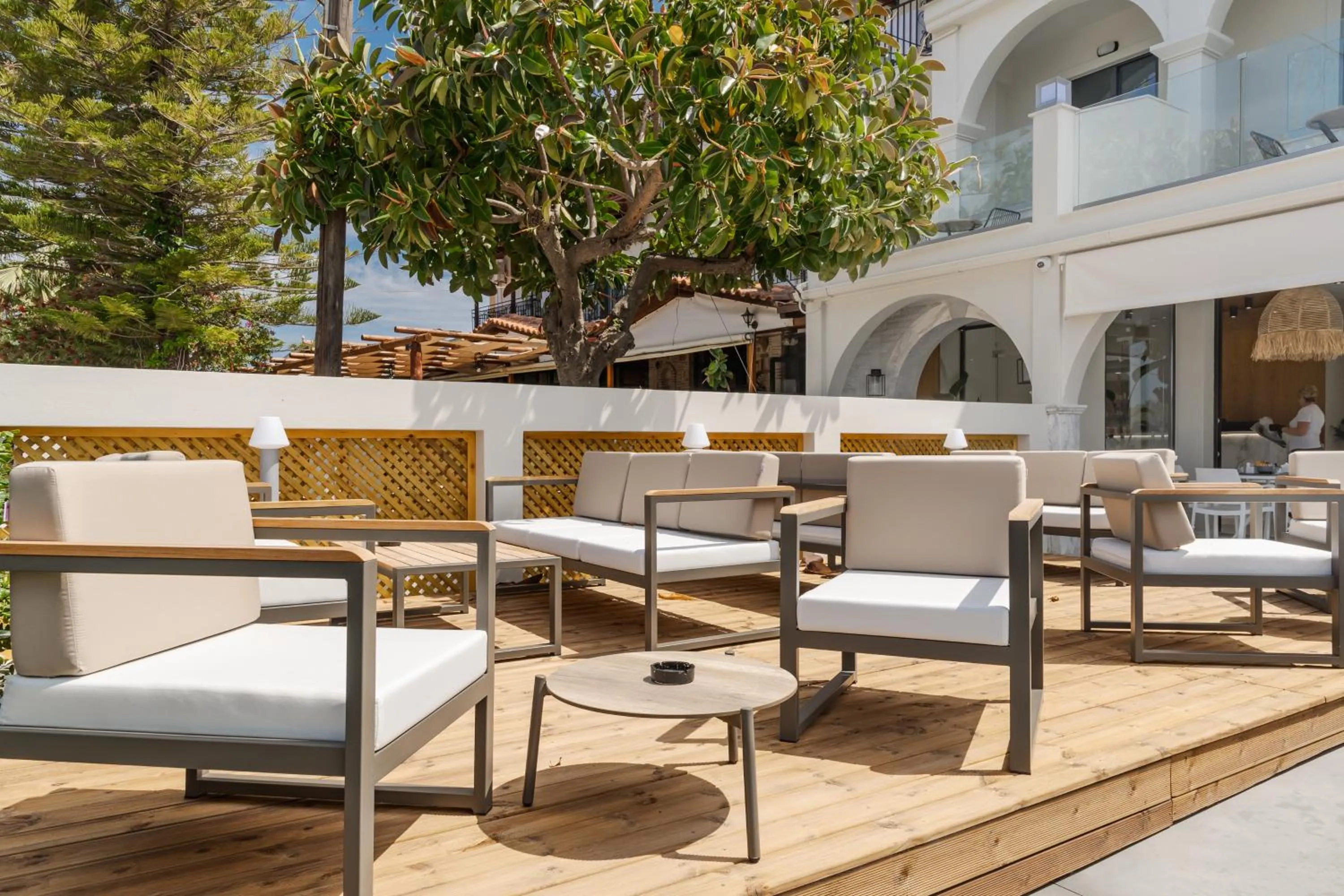 Seating area in Nikon Boutique Hotel