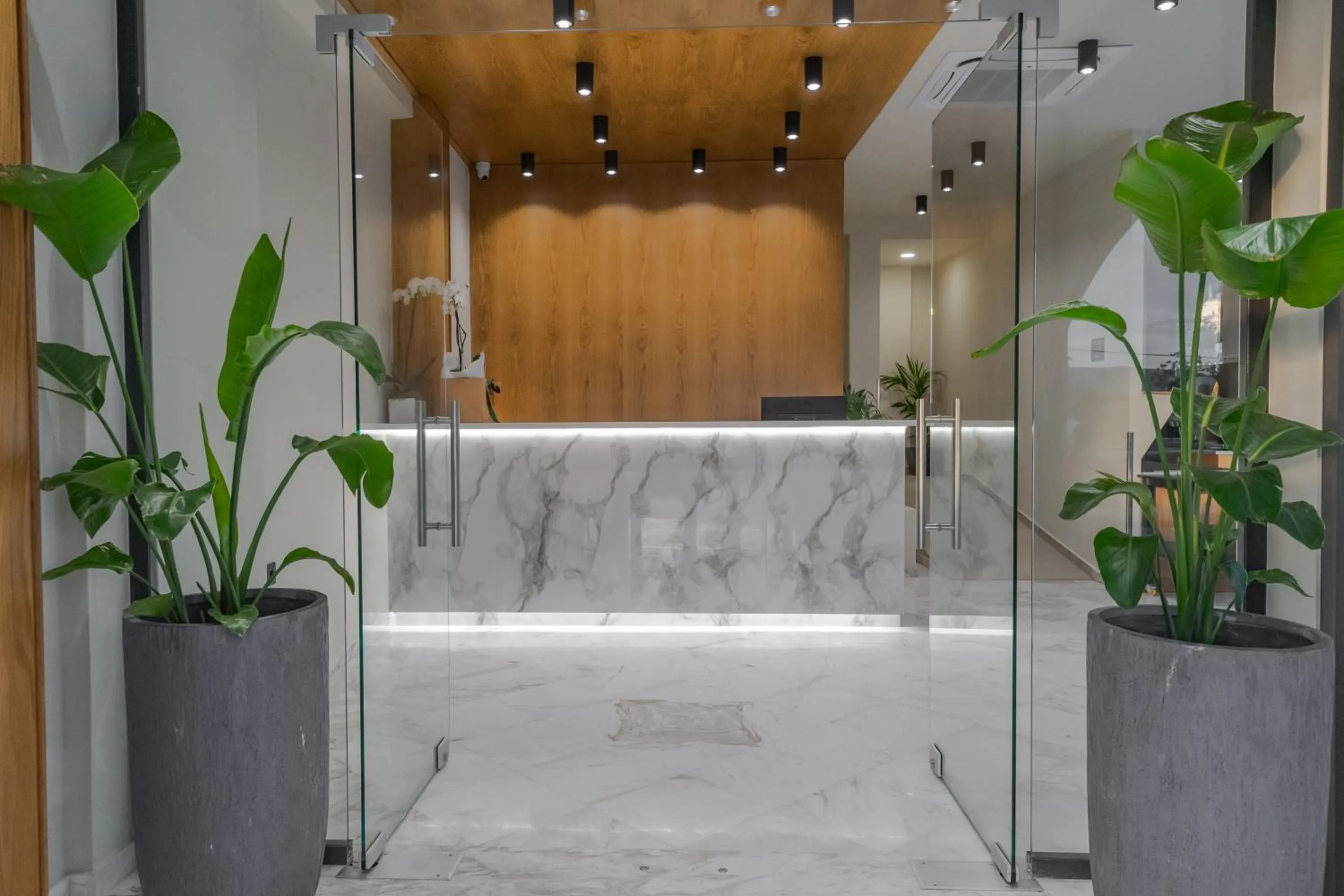 Lobby or reception in Nikon Boutique Hotel