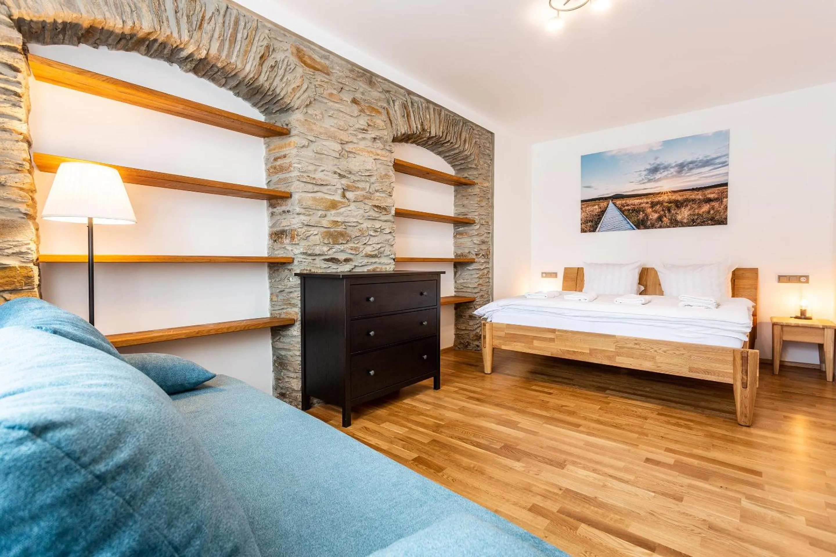 Bed in U Pivovaru - Apartments Boží Dar