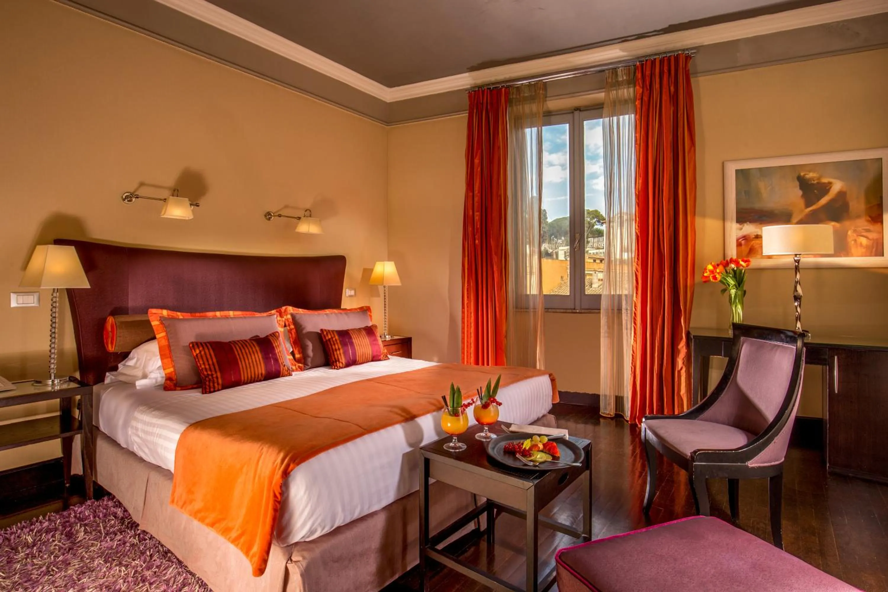 Bed in The Inn at the Spanish Steps Luxury Collection - The Inn at the Spanish Steps