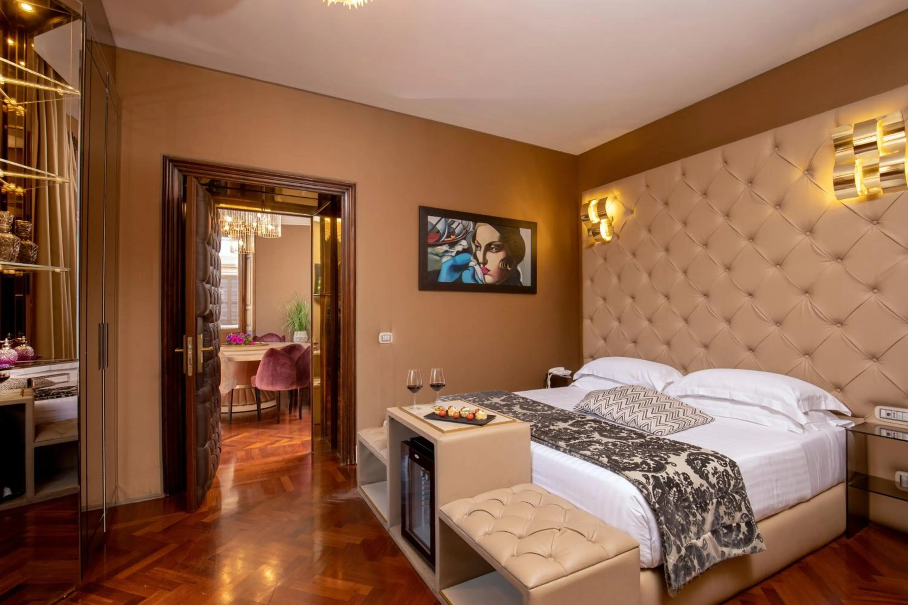 Bed in The Inn at the Spanish Steps Luxury Collection - The Inn at the Spanish Steps