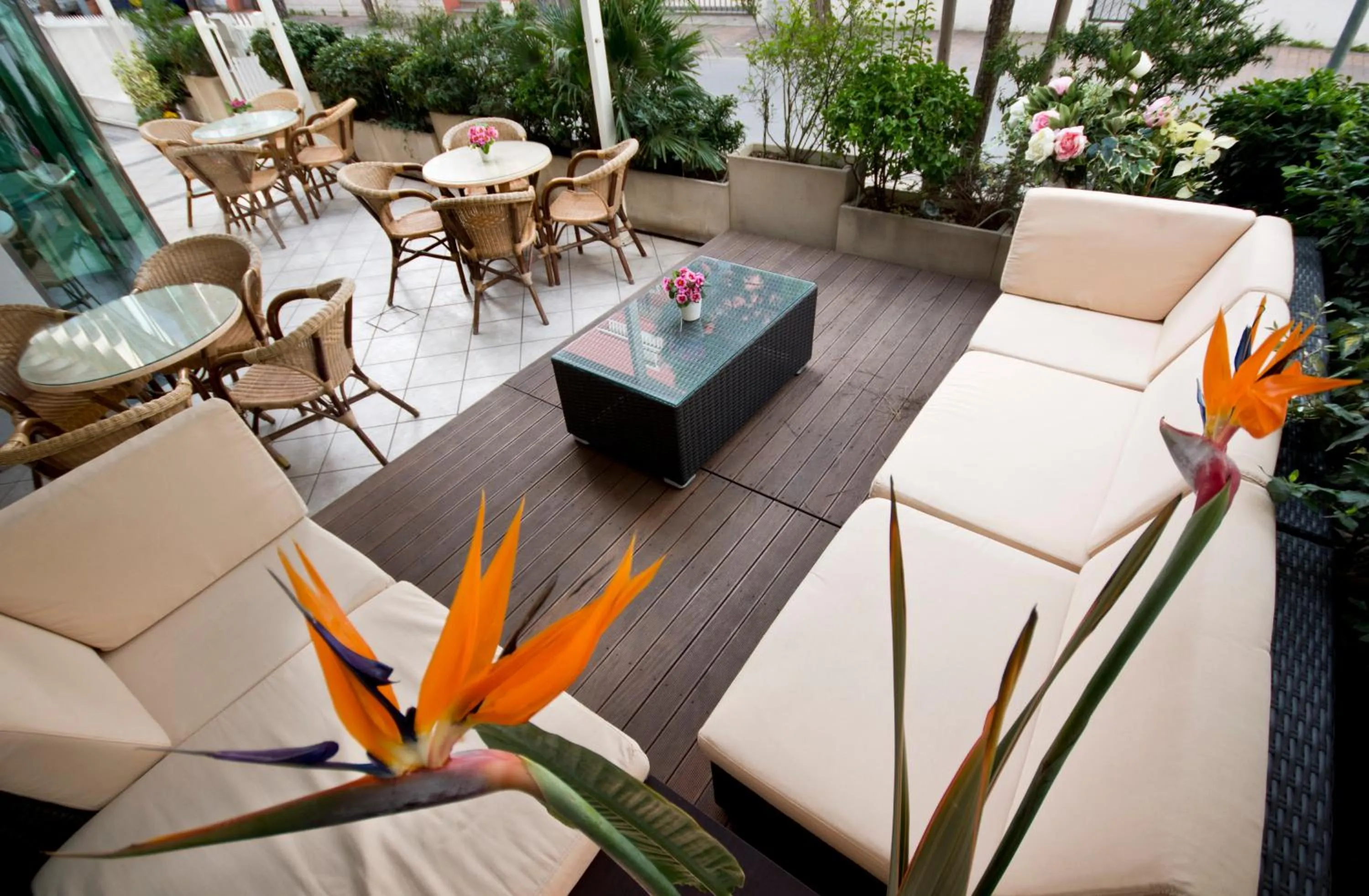 Patio in Hotel Kennedy