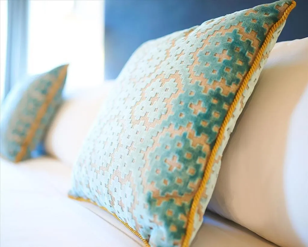 Decorative detail, Bed in Hotel Valadier