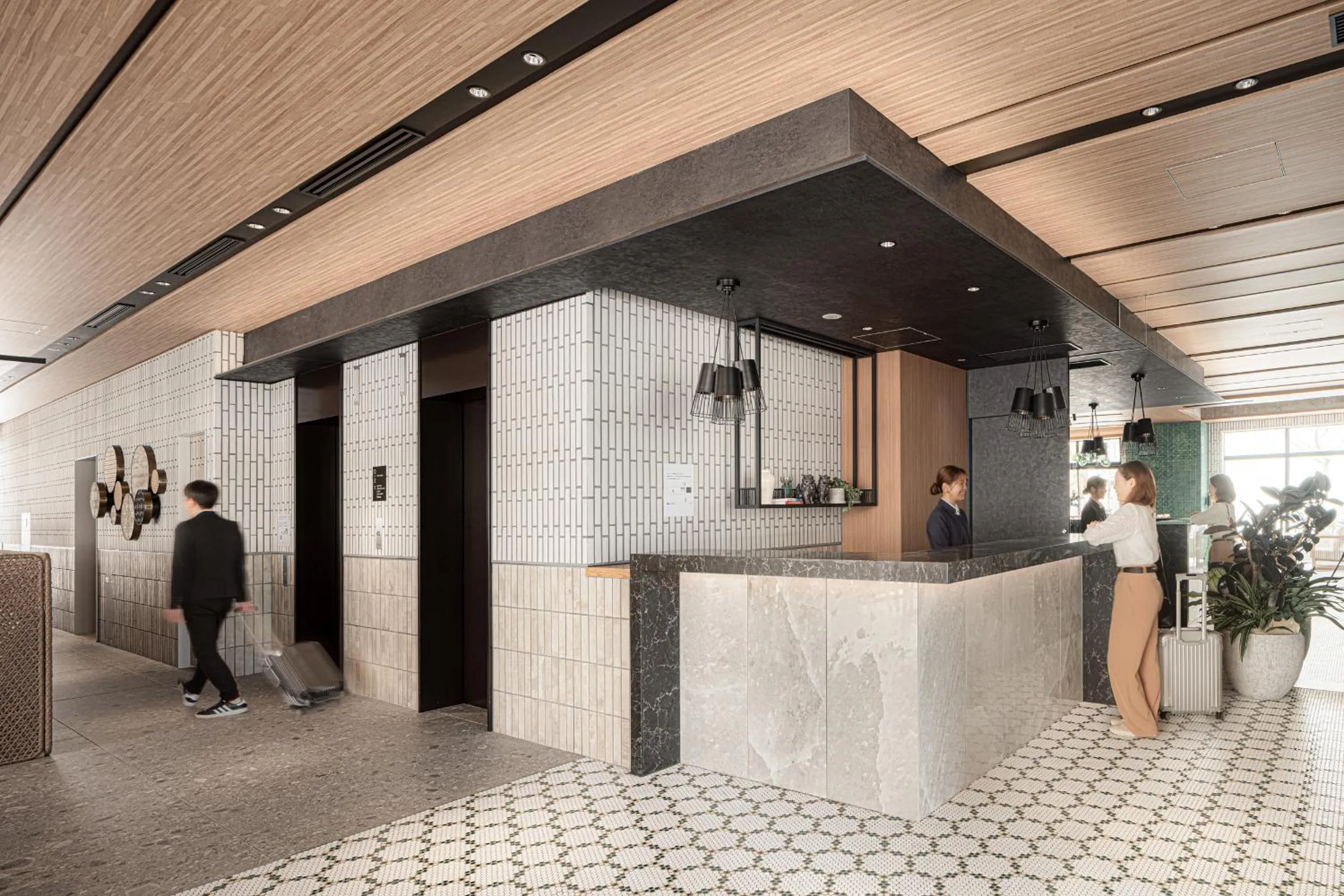 Lobby or reception in Nest Hotel Naha Nishi