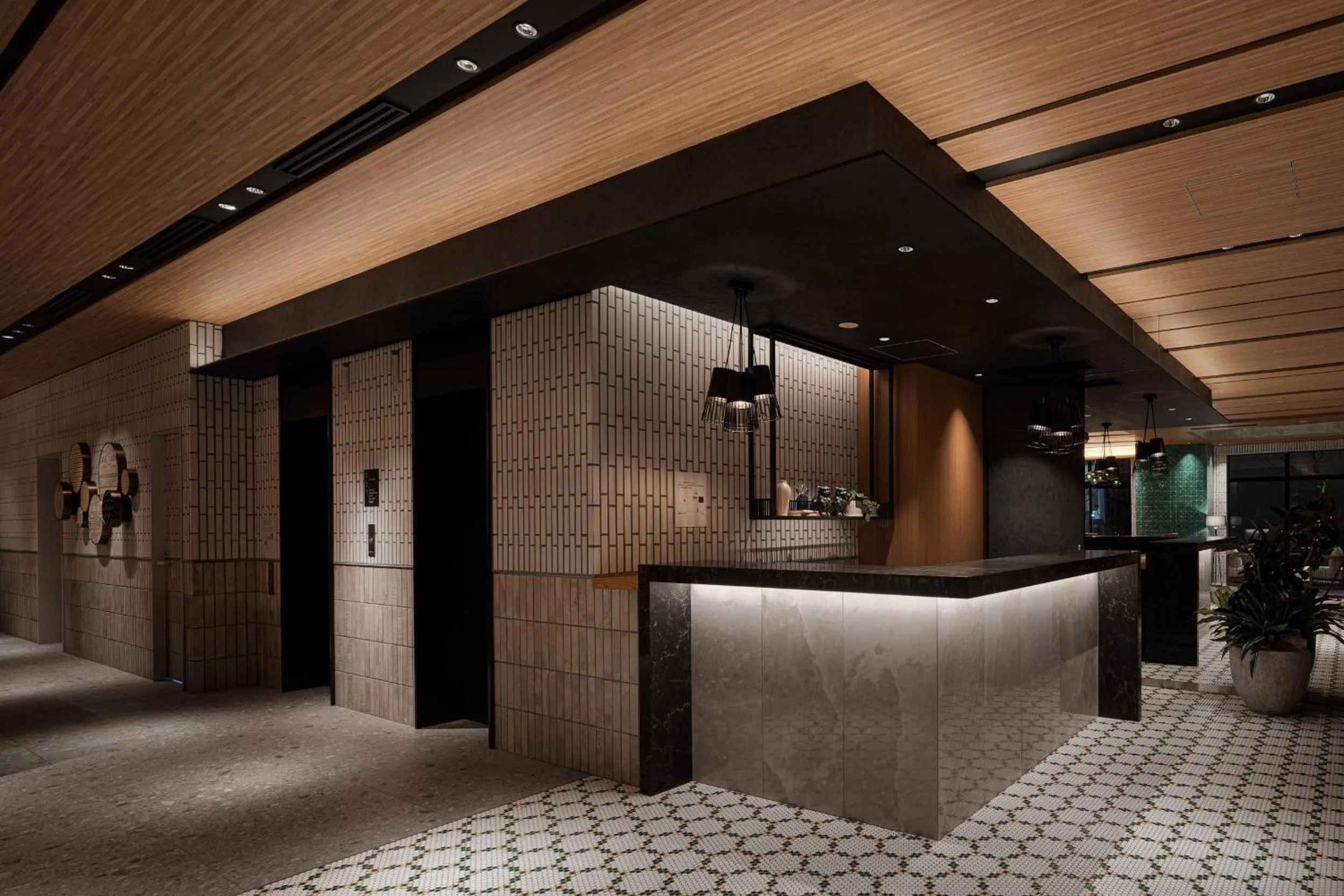 Lobby or reception in Nest Hotel Naha Nishi