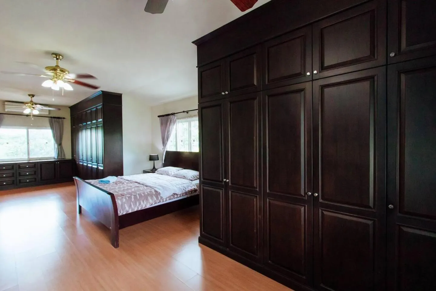 Bed in Captivating 3-Bed Villa in Muang Pattaya