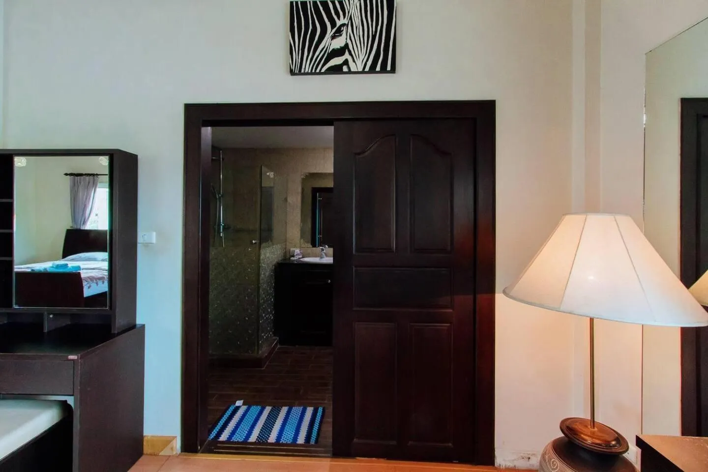 Bed in Captivating 3-Bed Villa in Muang Pattaya