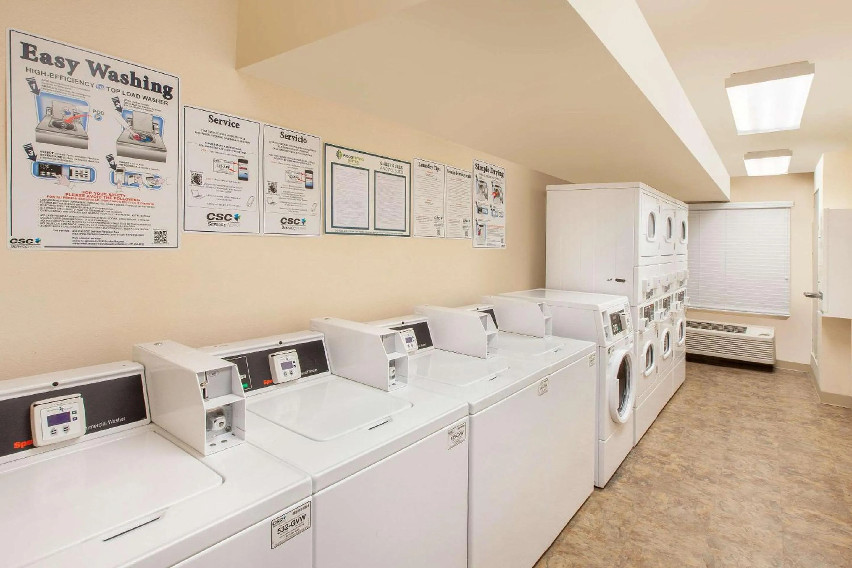 On site in WoodSpring Suites Brownsville