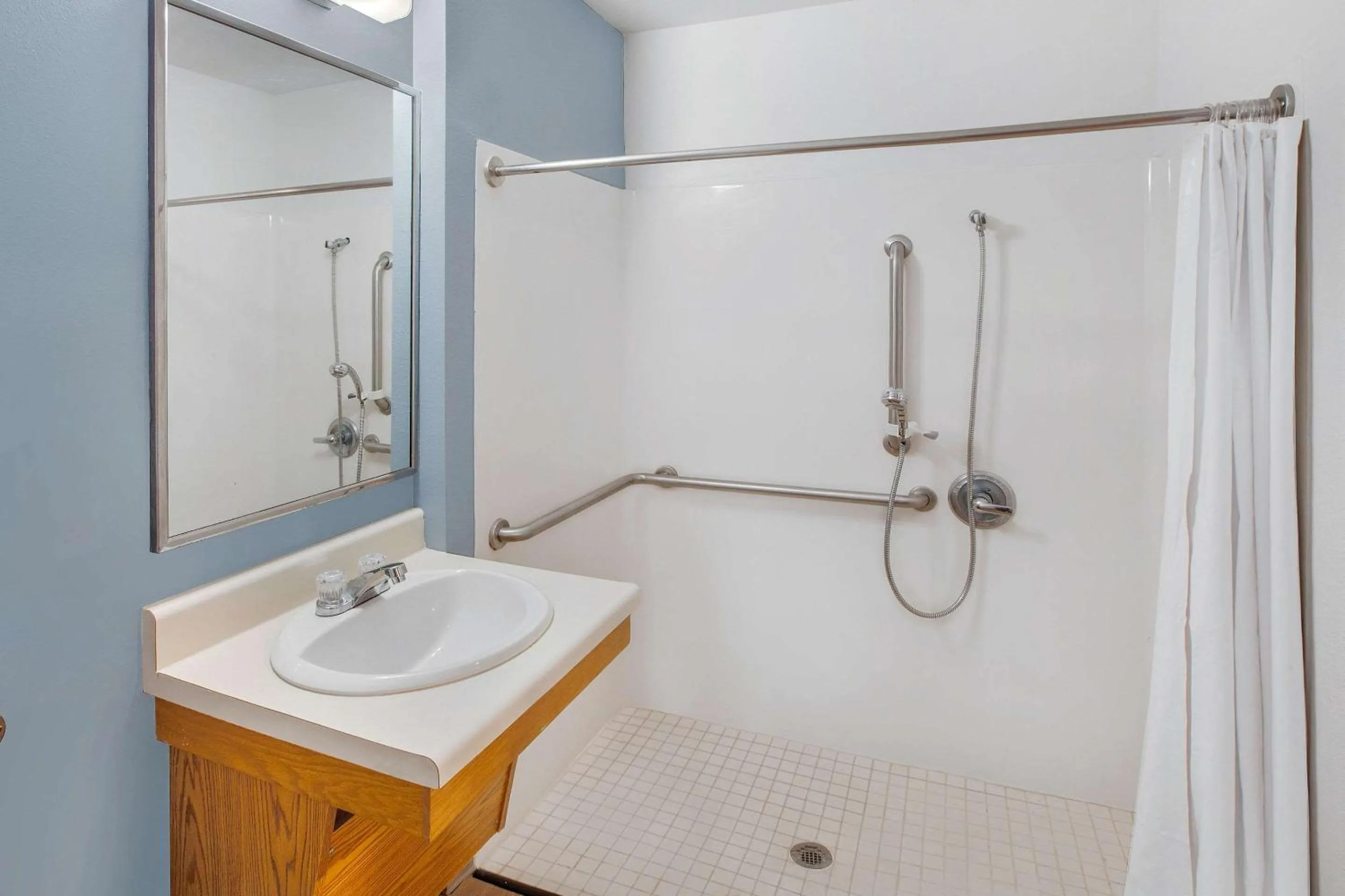 Bathroom in WoodSpring Suites Pharr