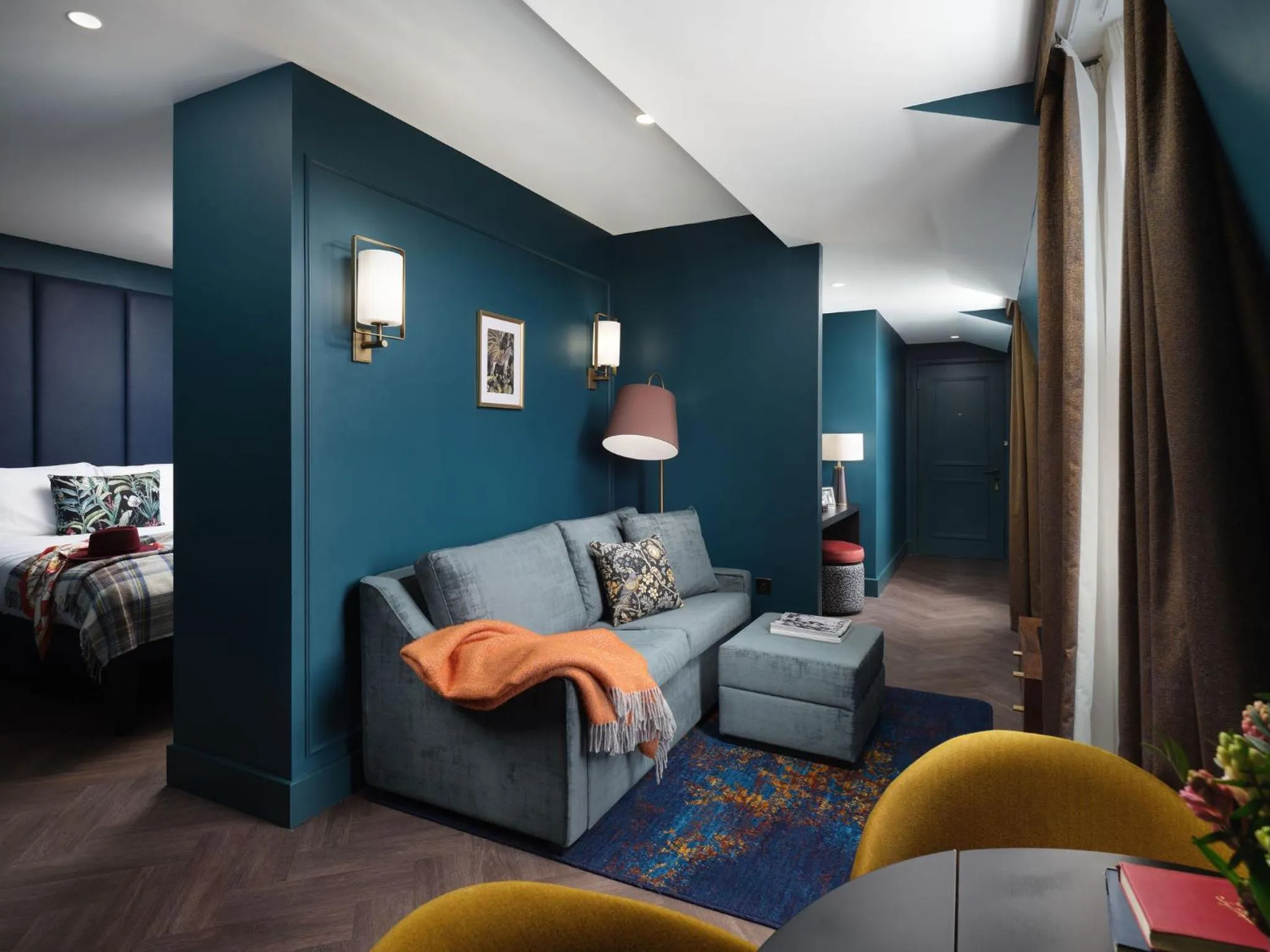 Seating area, Bed in The Other House South Kensington