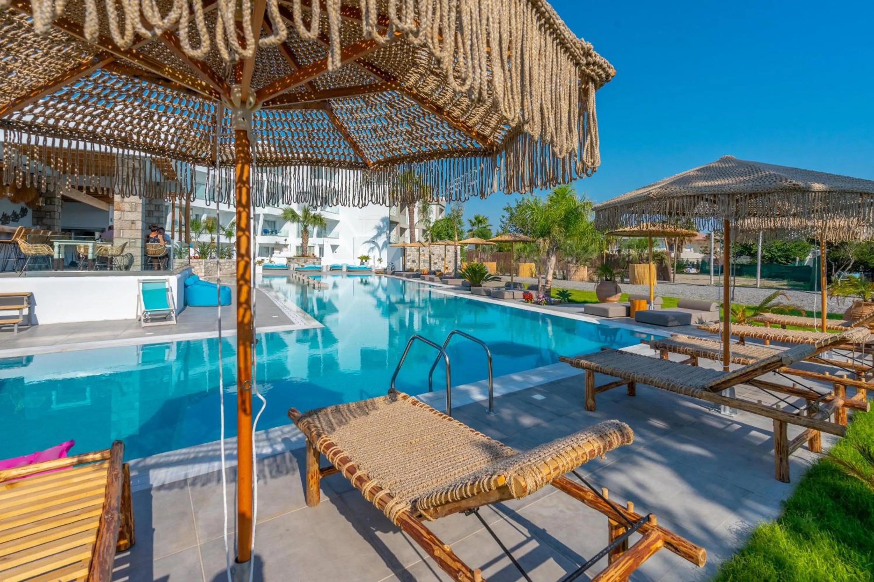 Swimming pool in Kouros Home & Suites