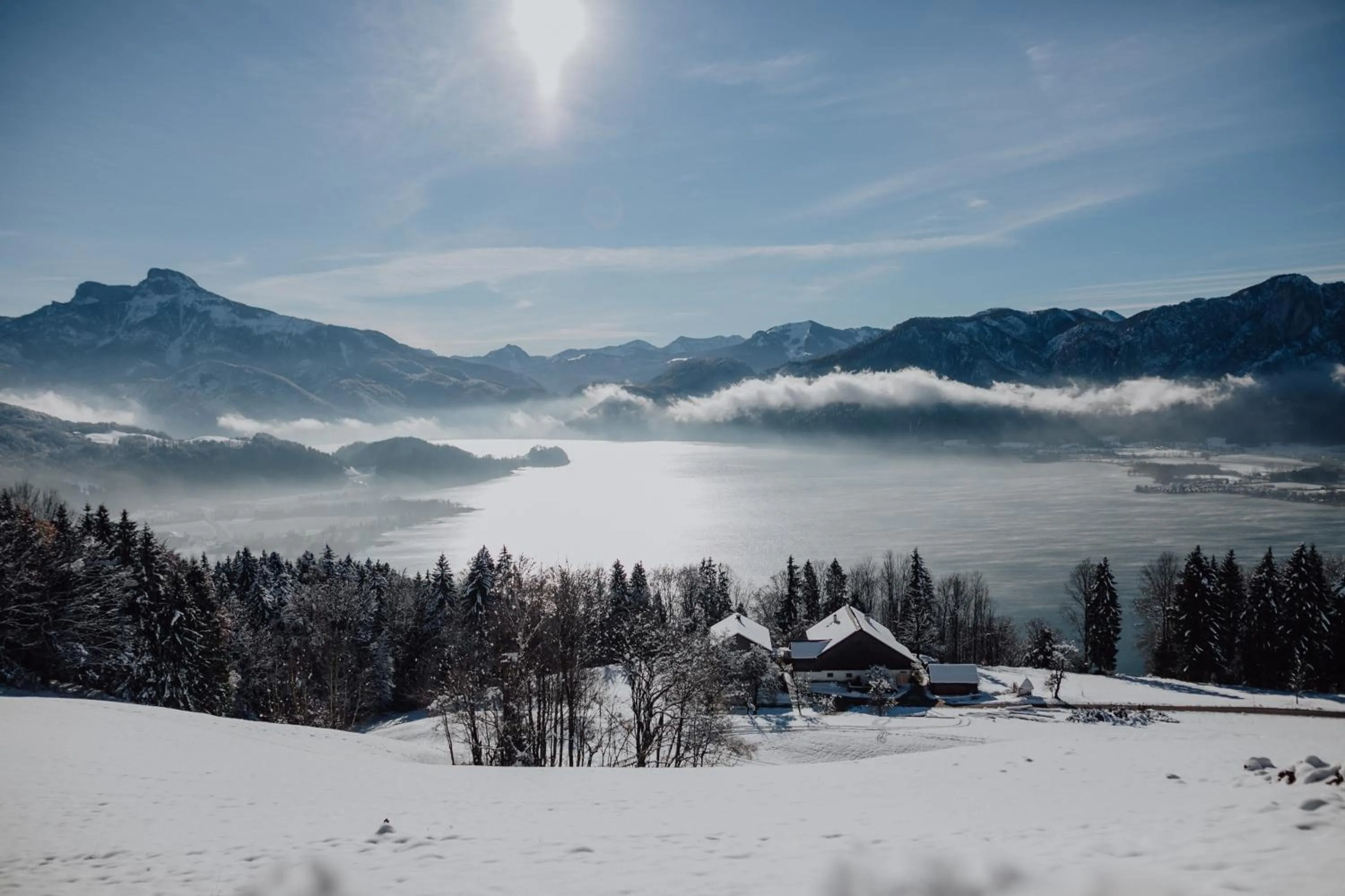 Winter in das mondsee