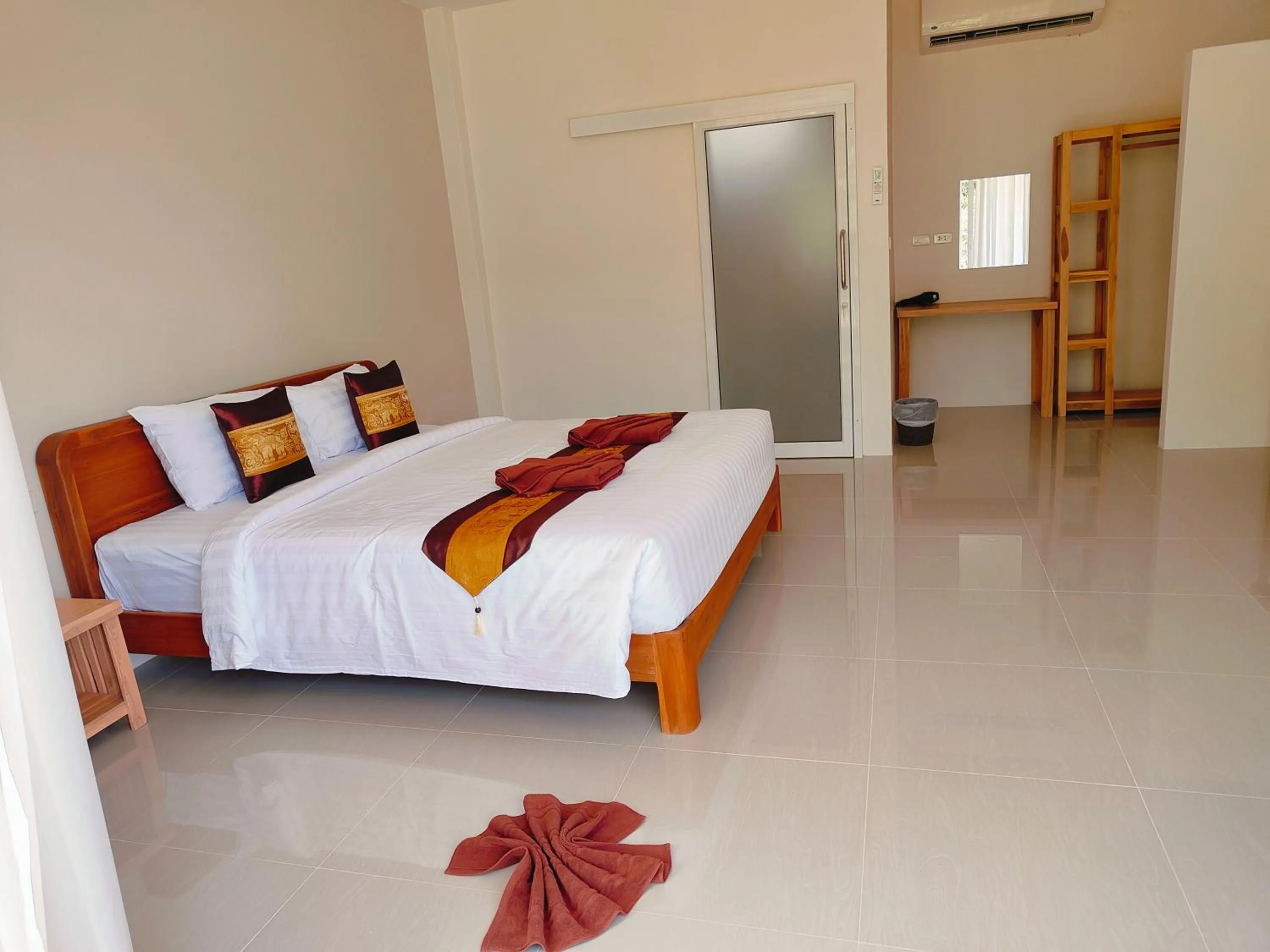 Bed in The mantra resort