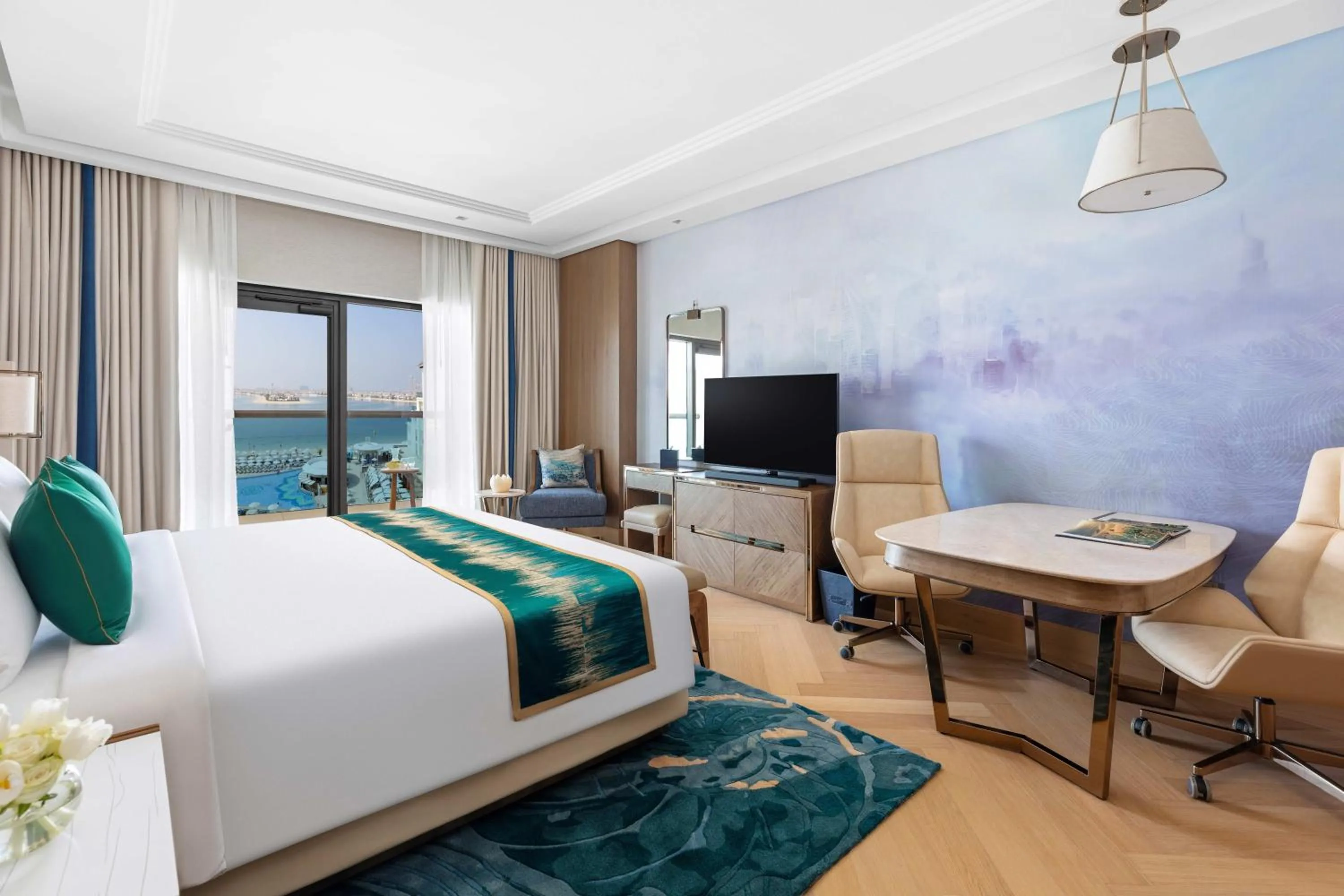 Bedroom, Bed in Taj Exotica Resort & Spa, The Palm, Dubai