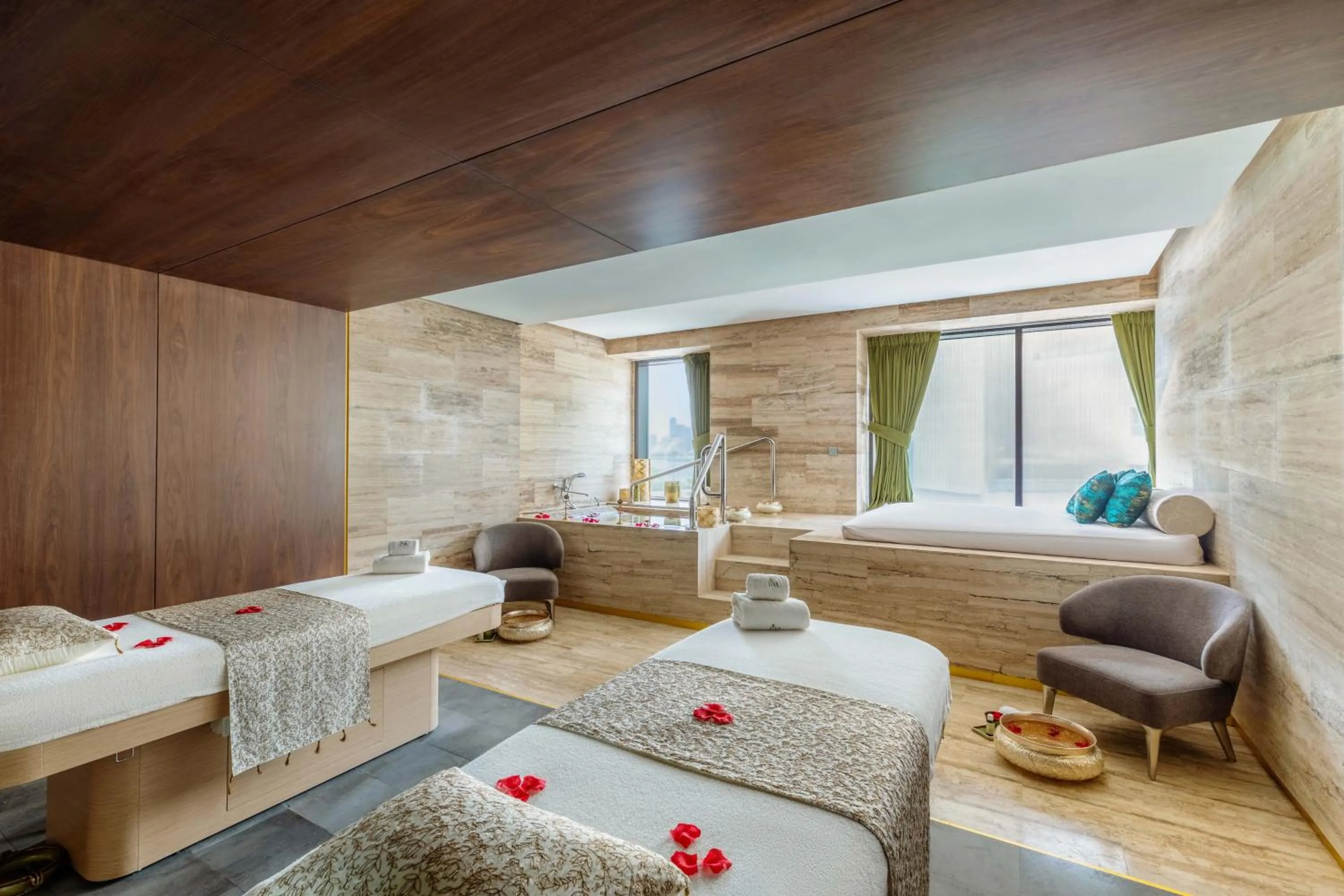 Massage, Bed in Taj Exotica Resort & Spa, The Palm, Dubai