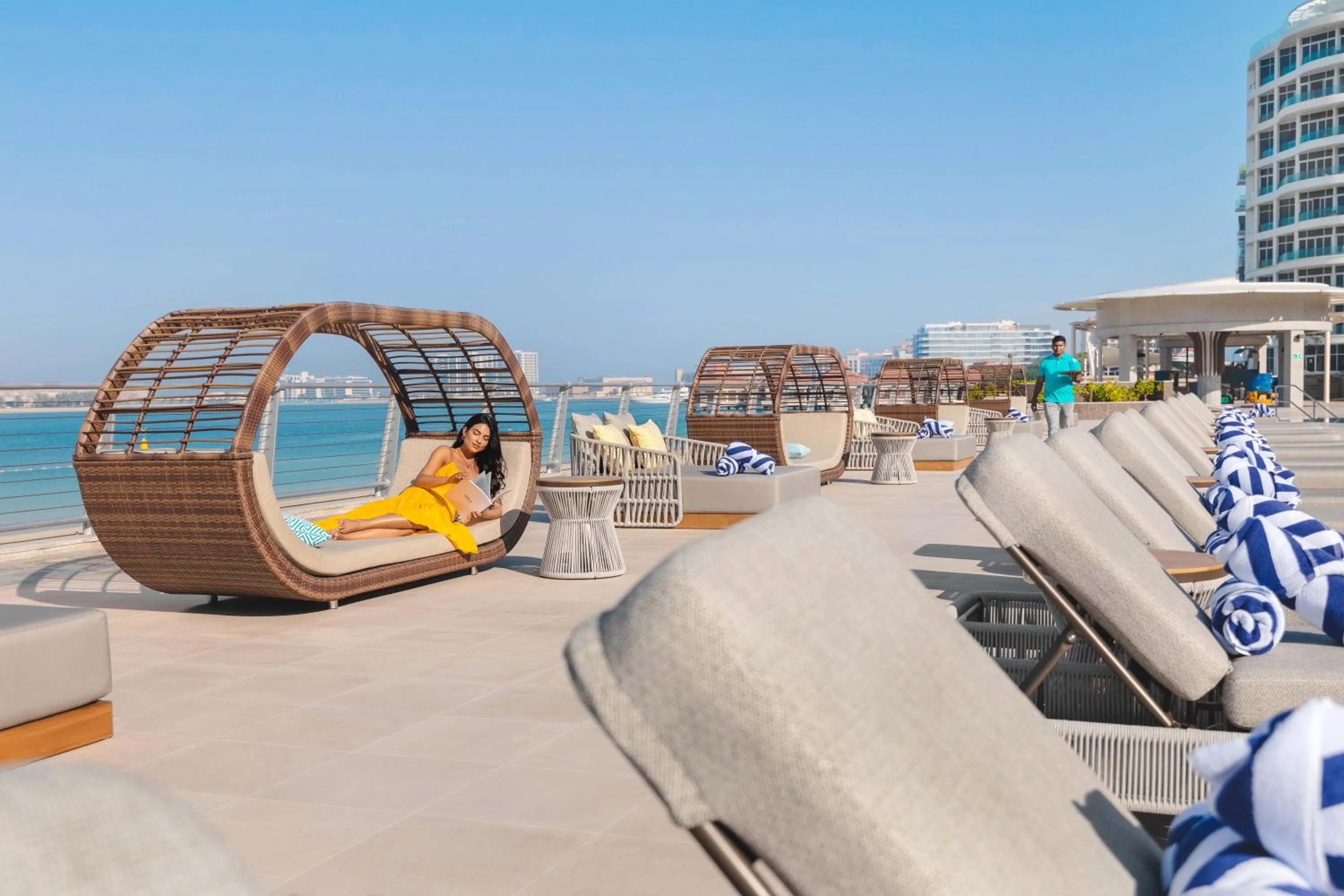 Pool view in Taj Exotica Resort & Spa, The Palm, Dubai