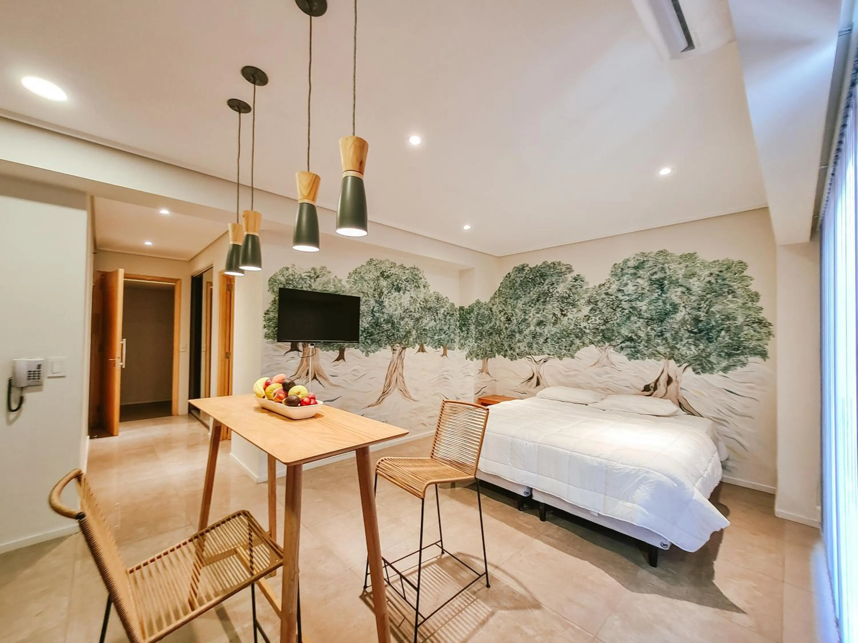 Bed in Le Montreal Apartments