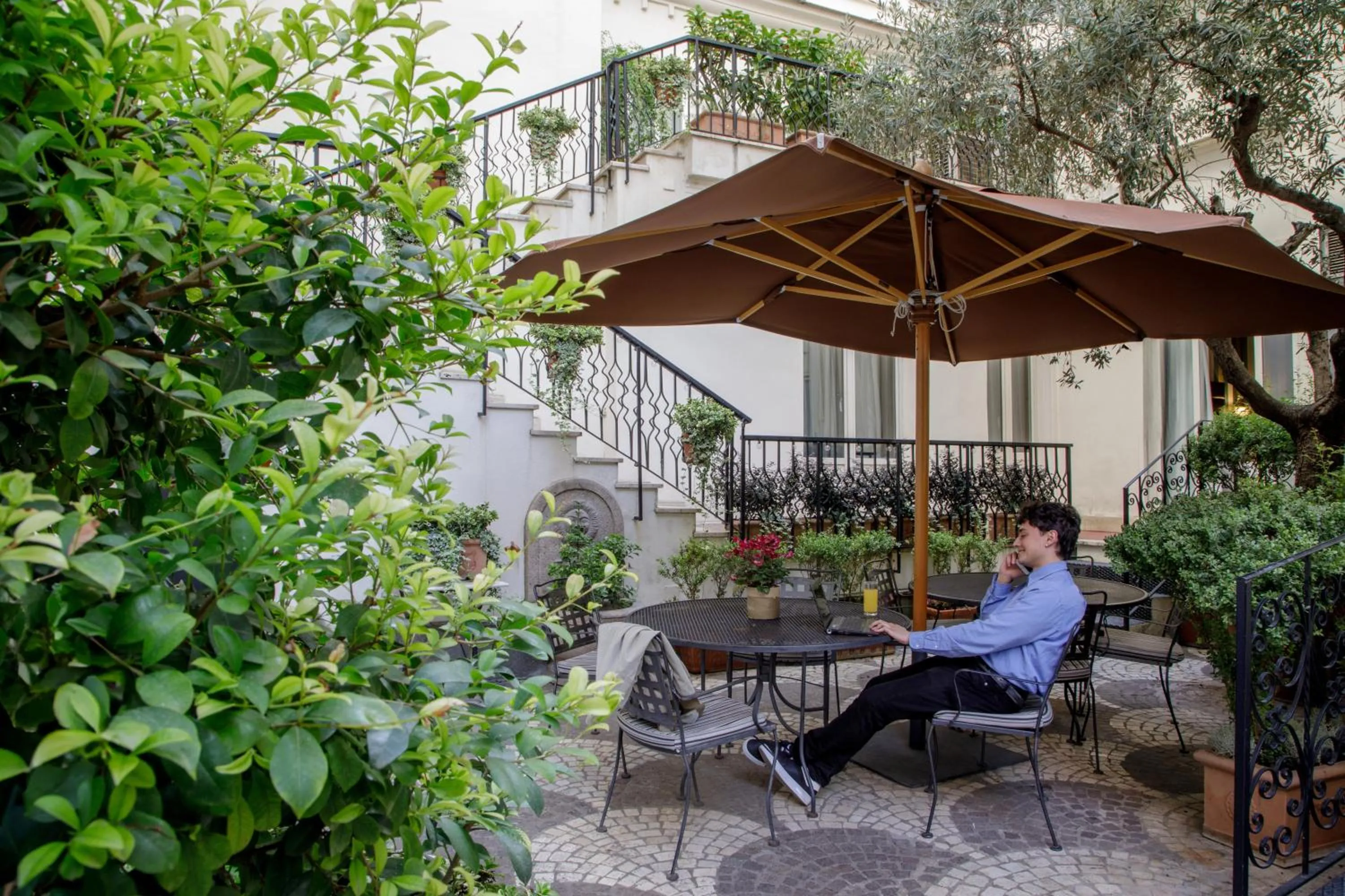 Garden view in Hotel Royal Court