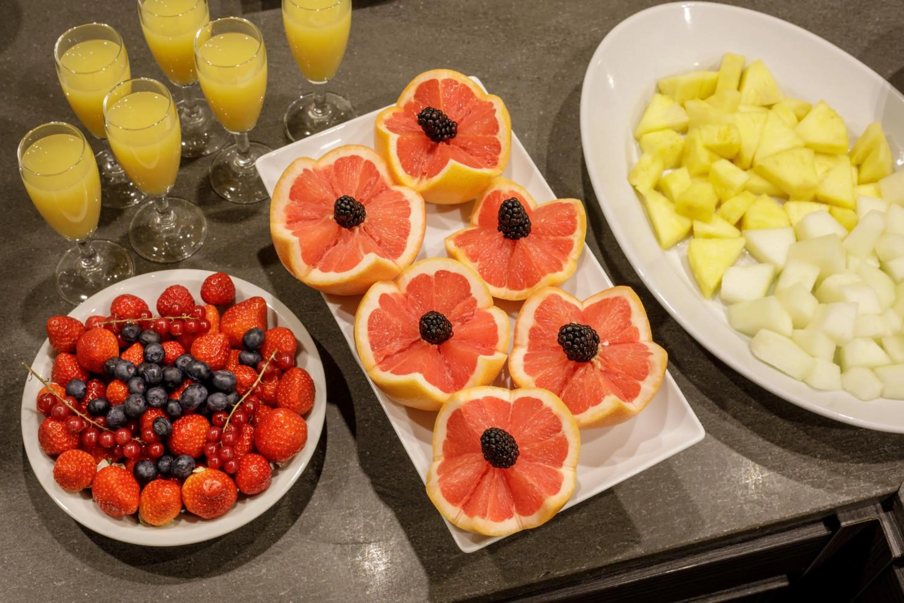Buffet breakfast in Hotel Royal Court