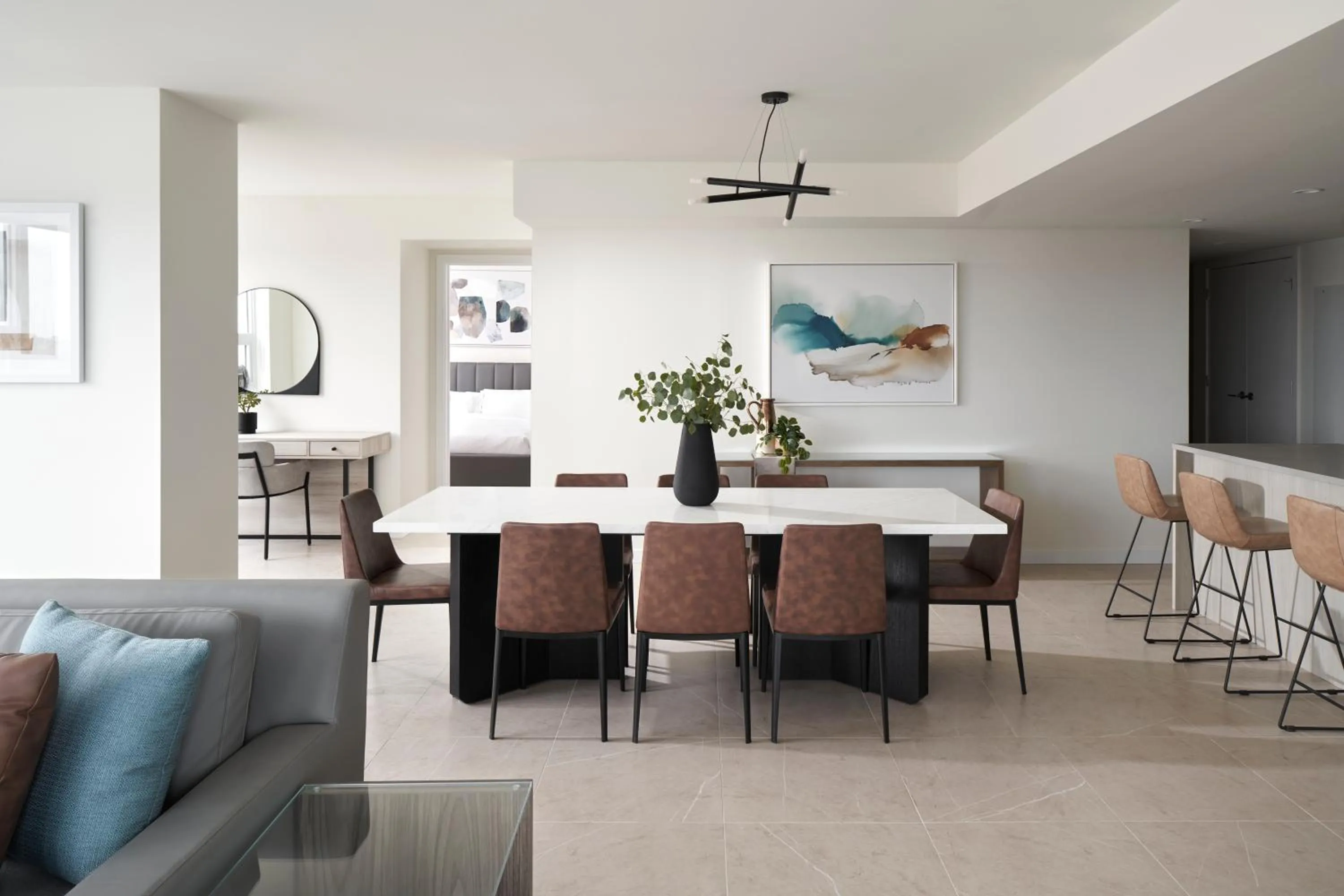 Living room in Level Seattle Downtown - South Lake Union