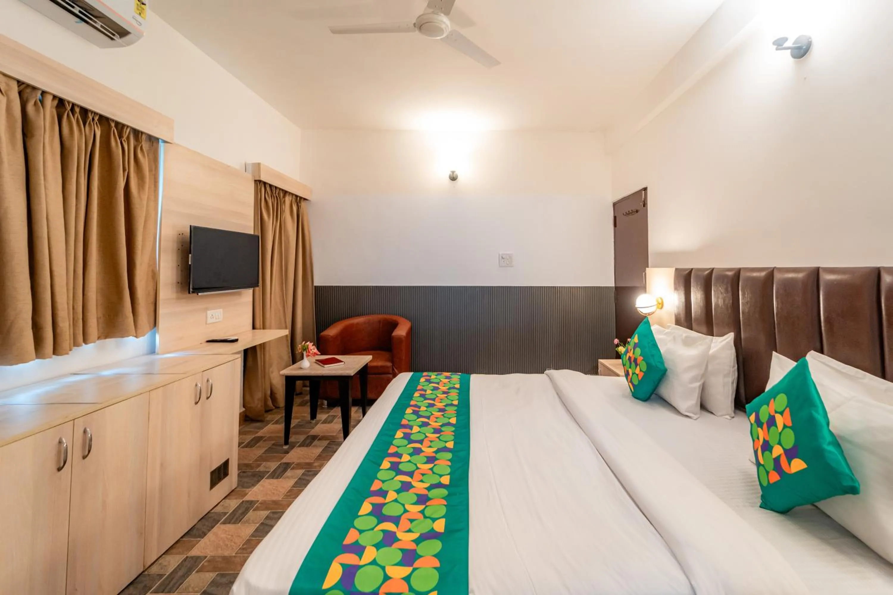 Bedroom, Bed in Treebo Clarissa Resort with Swimming Pool